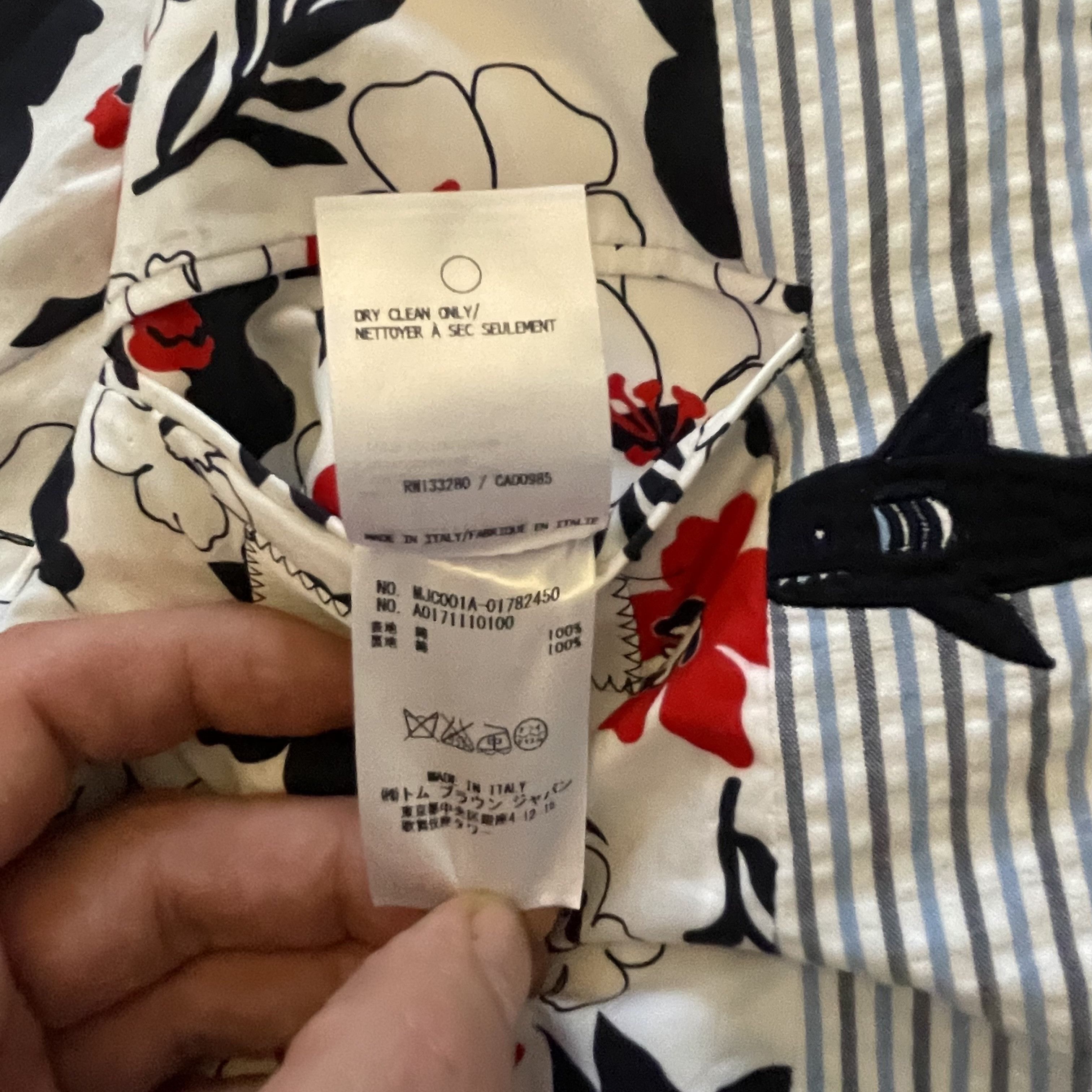 Thom Browne Thom Browne Seersucker Blazer with embroidered Sharks (NWT) Size 38R - 10 Thumbnail