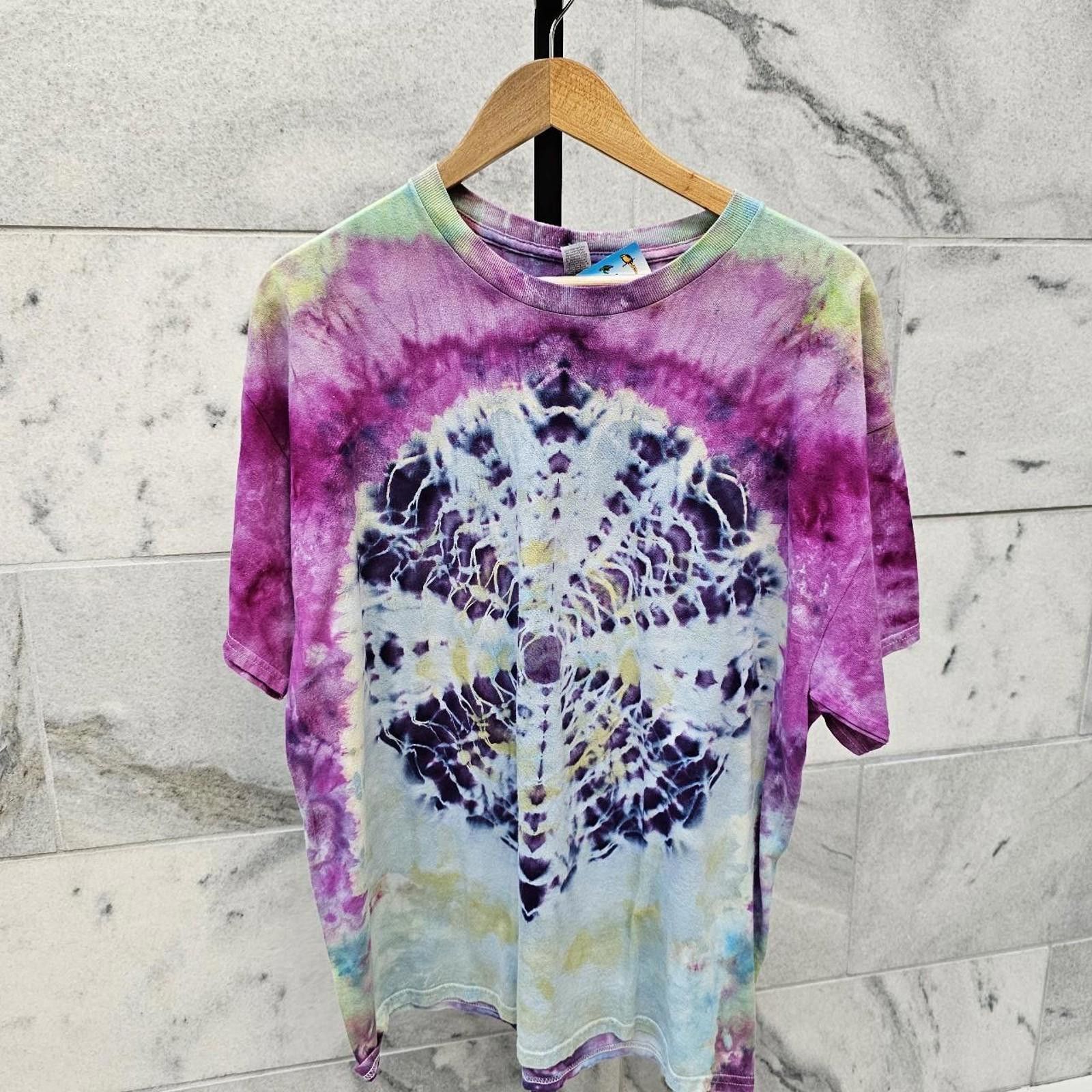 Gildan Gildan Tie-Dye Handmade T-shirt Size US XL / EU 56 / 4 - 1 Thumbnail