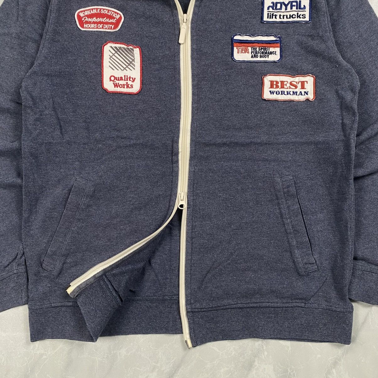 Japanese Brand Vintage Tenjikuya Union Made Zipper Sweater Jacket Size US M / EU 48-50 / 2 - 3 Thumbnail