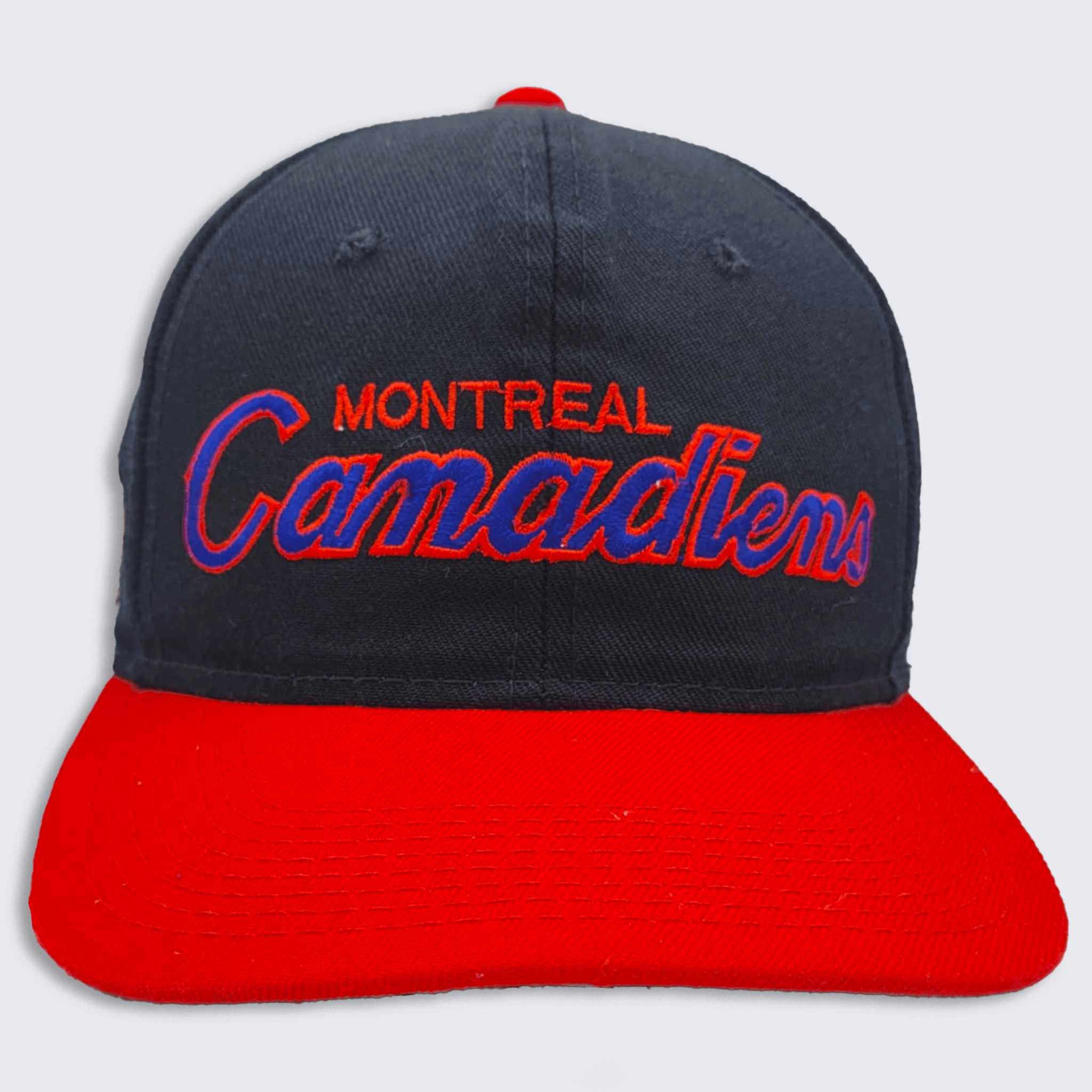NHL × Sports Specialties × Vintage Montreal Canadiens 90s Sports Specialties Script Hat Size ONE SIZE - 1 Thumbnail