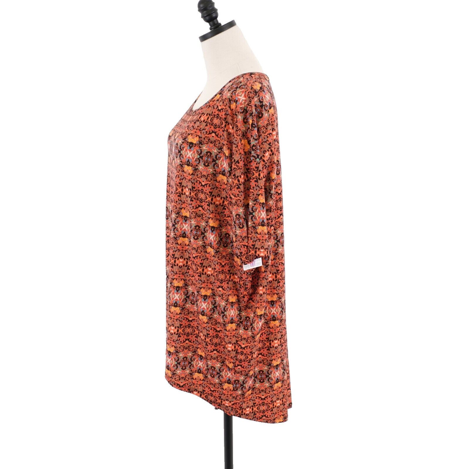 Designer NEW LuLaRoe Irma Loose Orange Tunic Top Long Shirt Tail Top Size M / US 6-8 / IT 42-44 - 5 Thumbnail