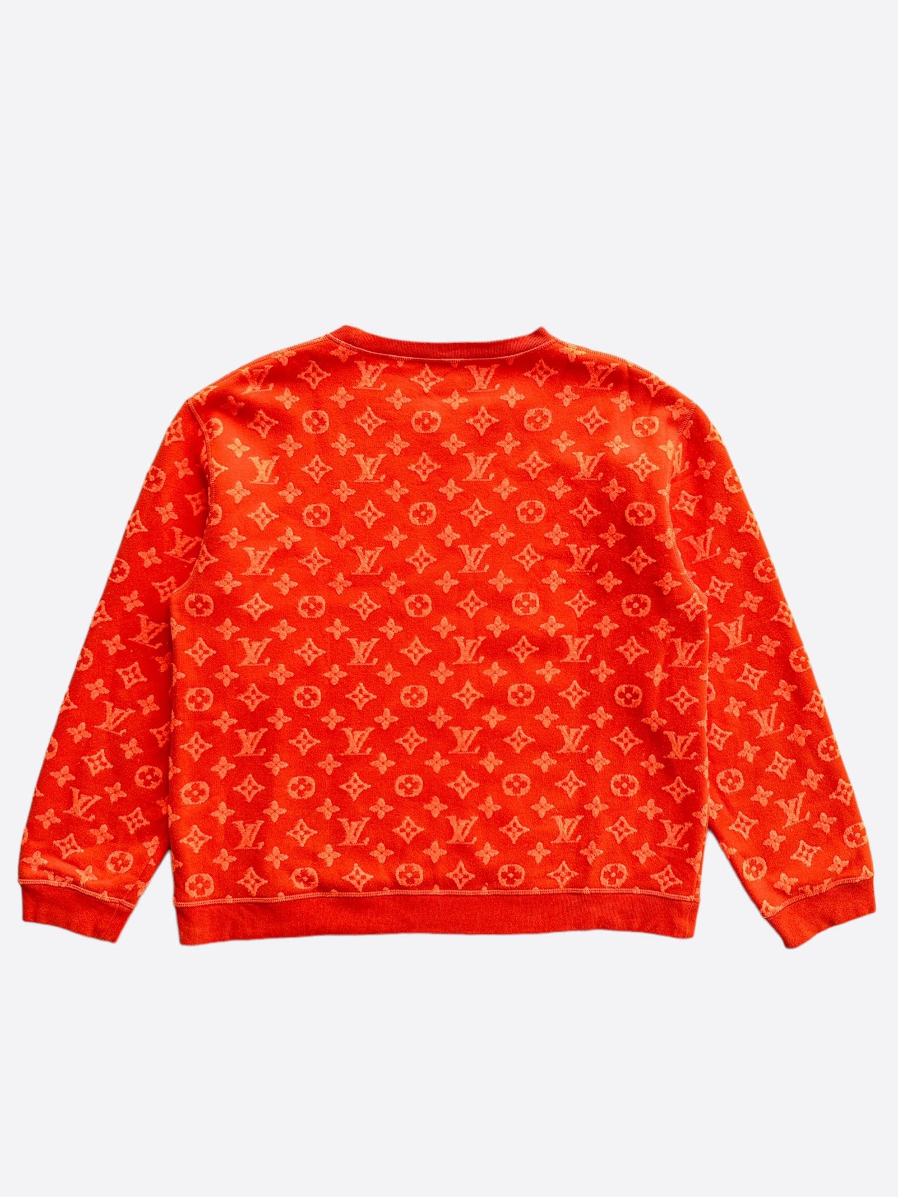 Louis Vuitton Orange Monogram Jacquard Sweater