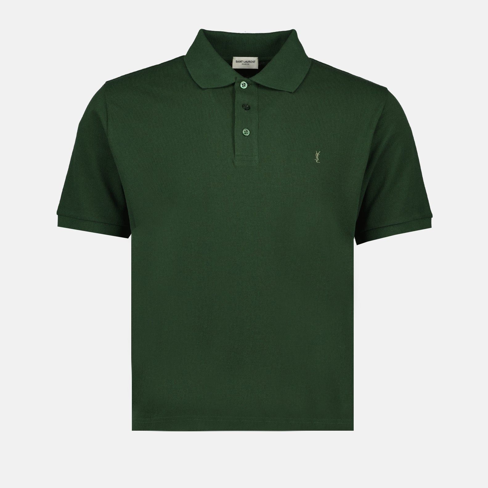 Saint Laurent Paris Cassandre polo shirt in cotton pique Size US L / EU 52-54 / 3 - 1 Thumbnail