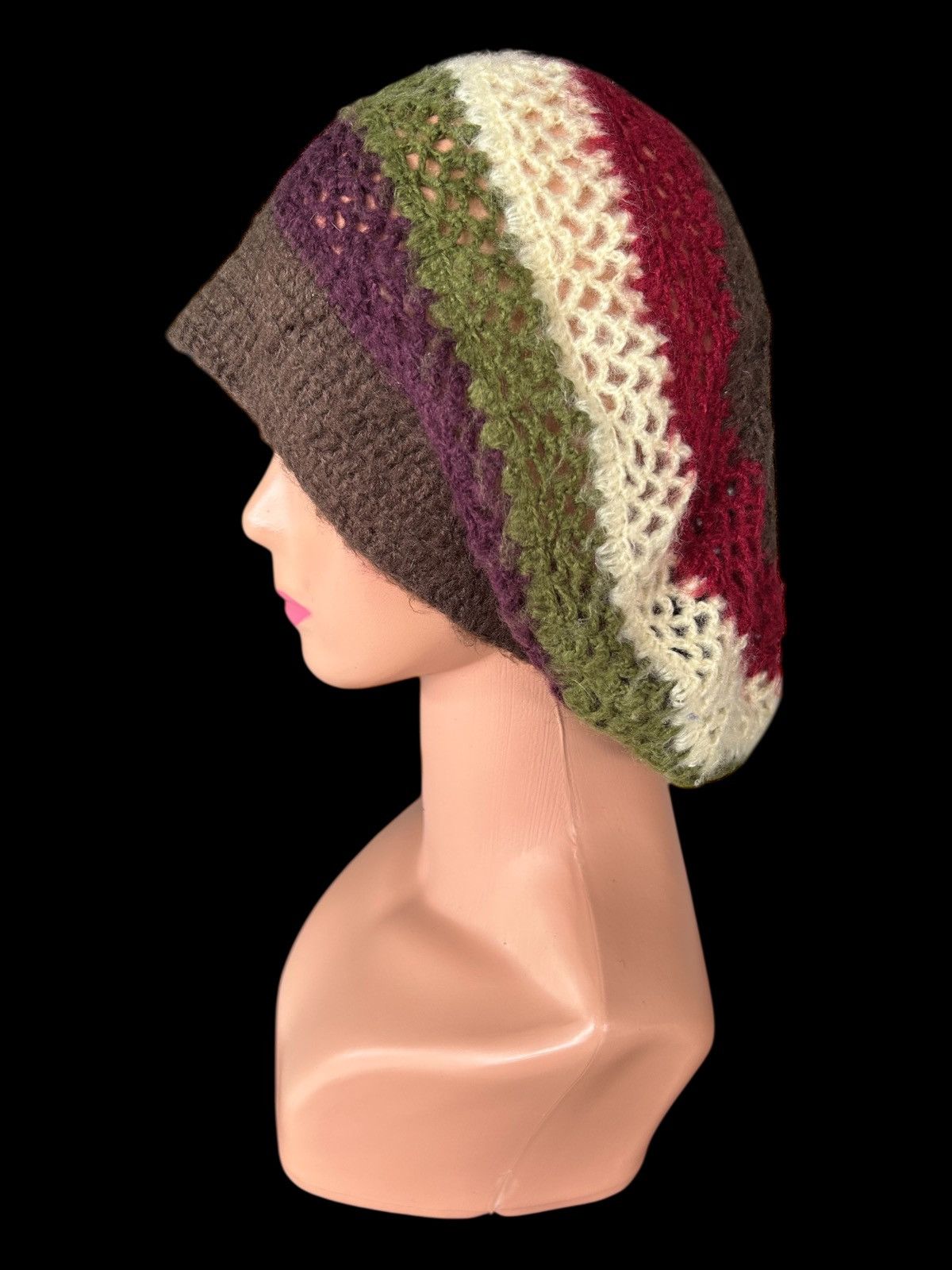 Kapital JAMES COVIELLO New York Crochet Knitted Big Beanie Hats Size ONE SIZE - 1 Thumbnail