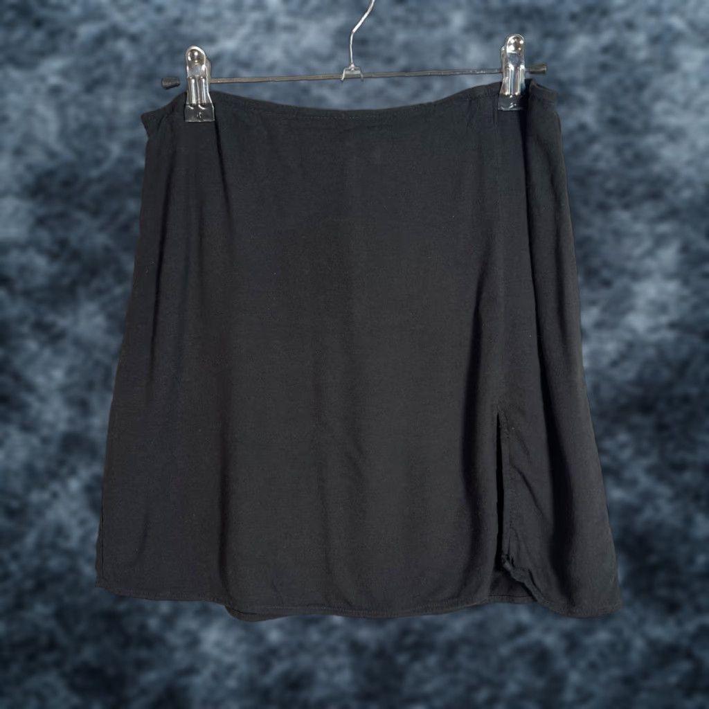 Vintage Sunday Best Skirt Womens Size 2 Black Viscose Mini Short Casual Summer Spring Sundy Best Womens 2 Black Viscose Mini Skirt Size 26" / US 2 / IT 38 - 1 Thumbnail