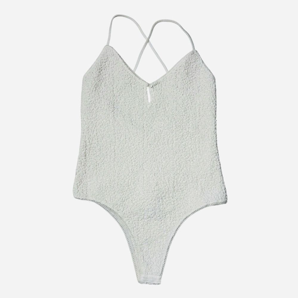 Free People NWT New Free People Seaside Marshmallow White Bodysuit Size Size M / US 6-8 / IT 42-44 - 2 Thumbnail