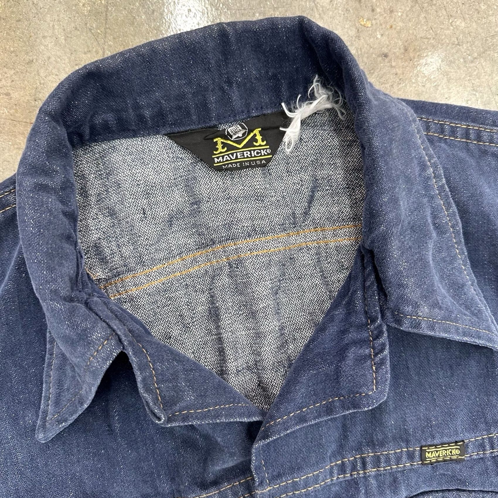 Vintage VINTAGE Blue Bell Denim Jacket S/M Blue Brushed Cotton Made In USA 1970s Mens Womens Boys Girls Regular Size Size US S / EU 44-46 / 1 - 2 Thumbnail