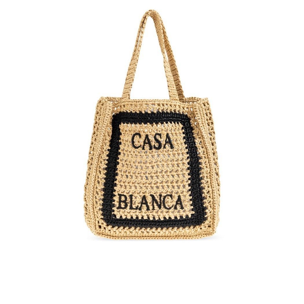 Casablanca Shoulder Bag in Beige, Men's