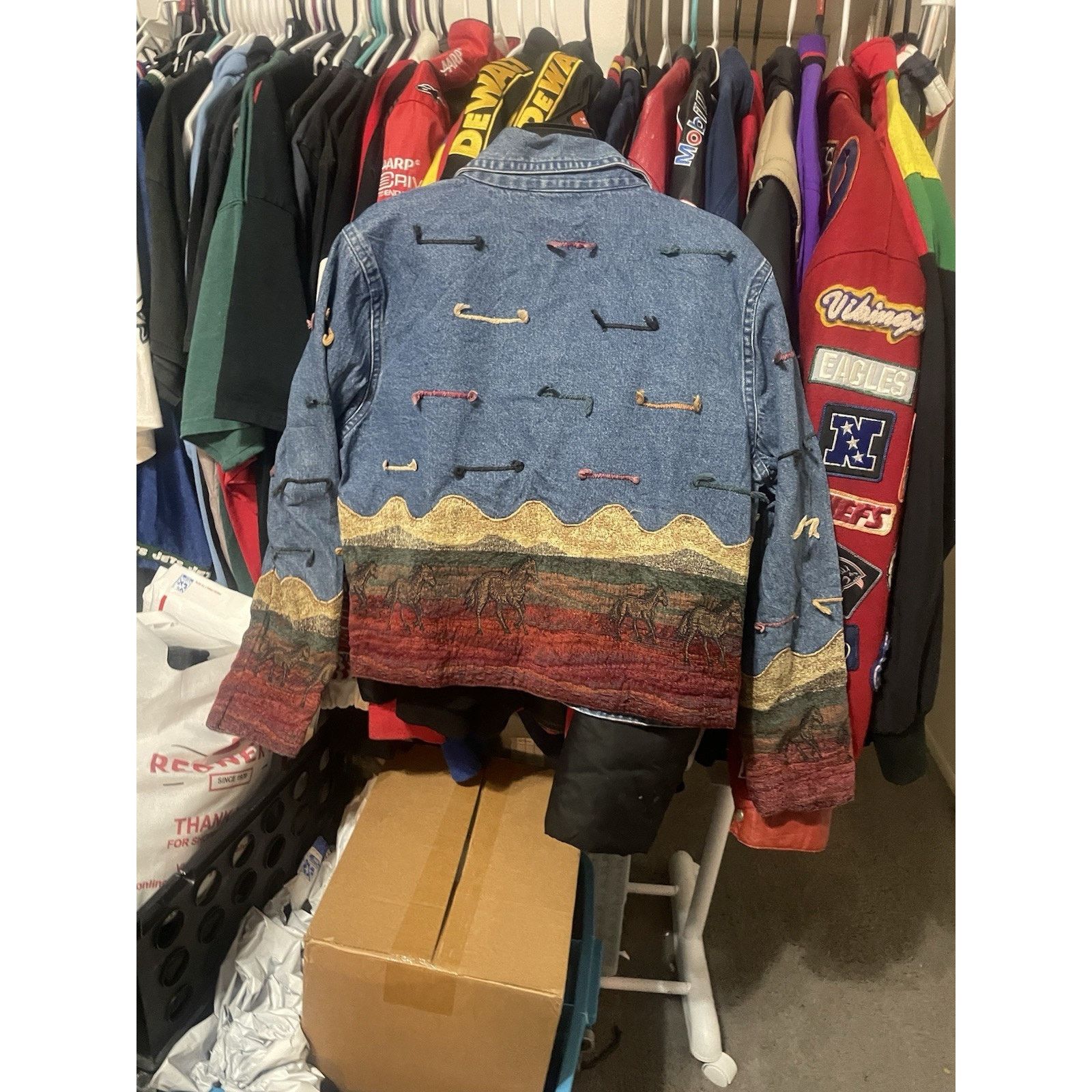 Better With Age Size Woman’s M- VTG Don’t Mess With Texas Tapestry Jacket Size M / US 6-8 / IT 42-44 - 2 Thumbnail