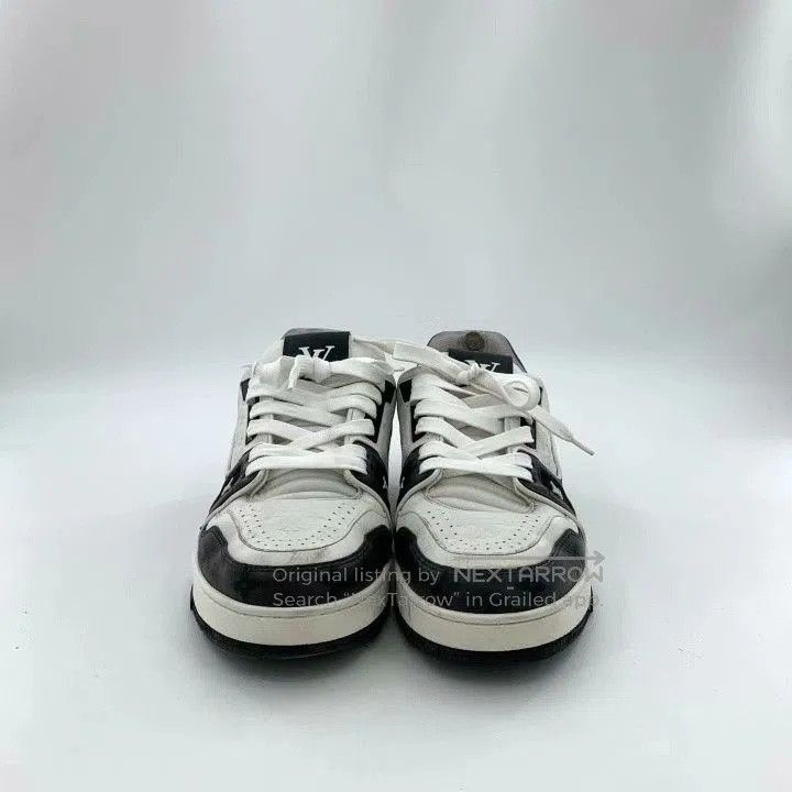Louis Vuitton Louis Vuitton Trainer Black White Sneakers. Size US 8 / EU 41 - 3 Thumbnail