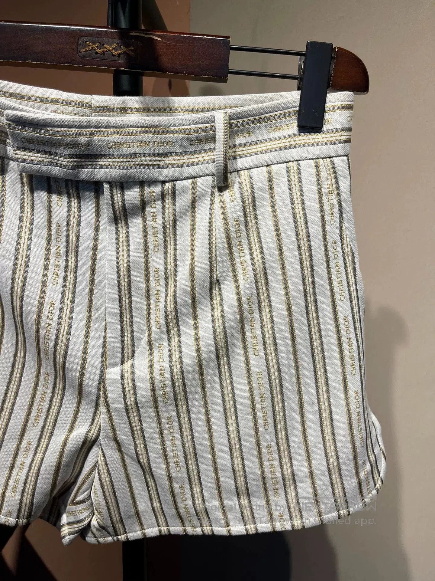 Dior dior striped shorts in size small. Size US 32 / EU 48 - 4 Thumbnail