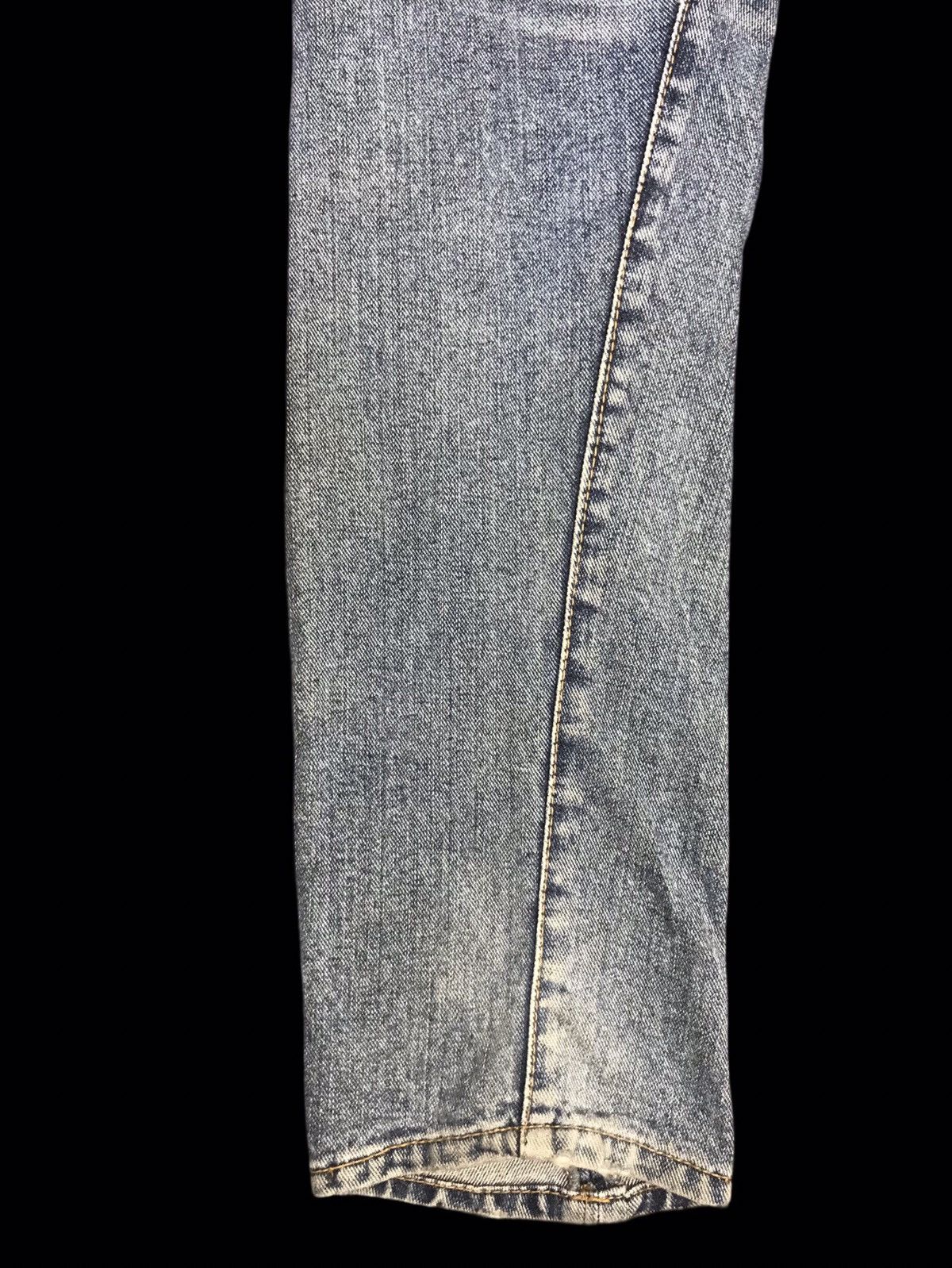 Japanese Brand 💥TWISTED LEG💥DOUBLE NAME PIRATE EMBROIDERY TWIST DENIM F410 Size US 31 - 16 Thumbnail