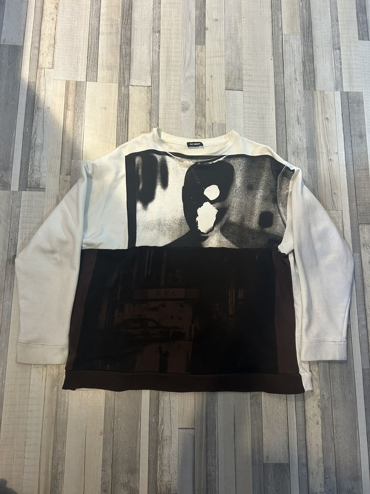 image of Raf Simons Ss18 Blade Runner Sweatshirt in White, Men's (Size Small)