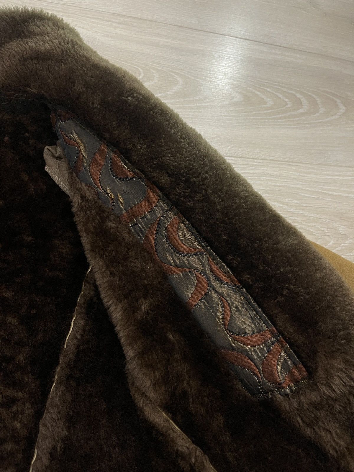 Gimo's Gimo’s Vintage 80s Shearling Coat Brown Suede Leather M/L Size US L / EU 52-54 / 3 - 12 Thumbnail
