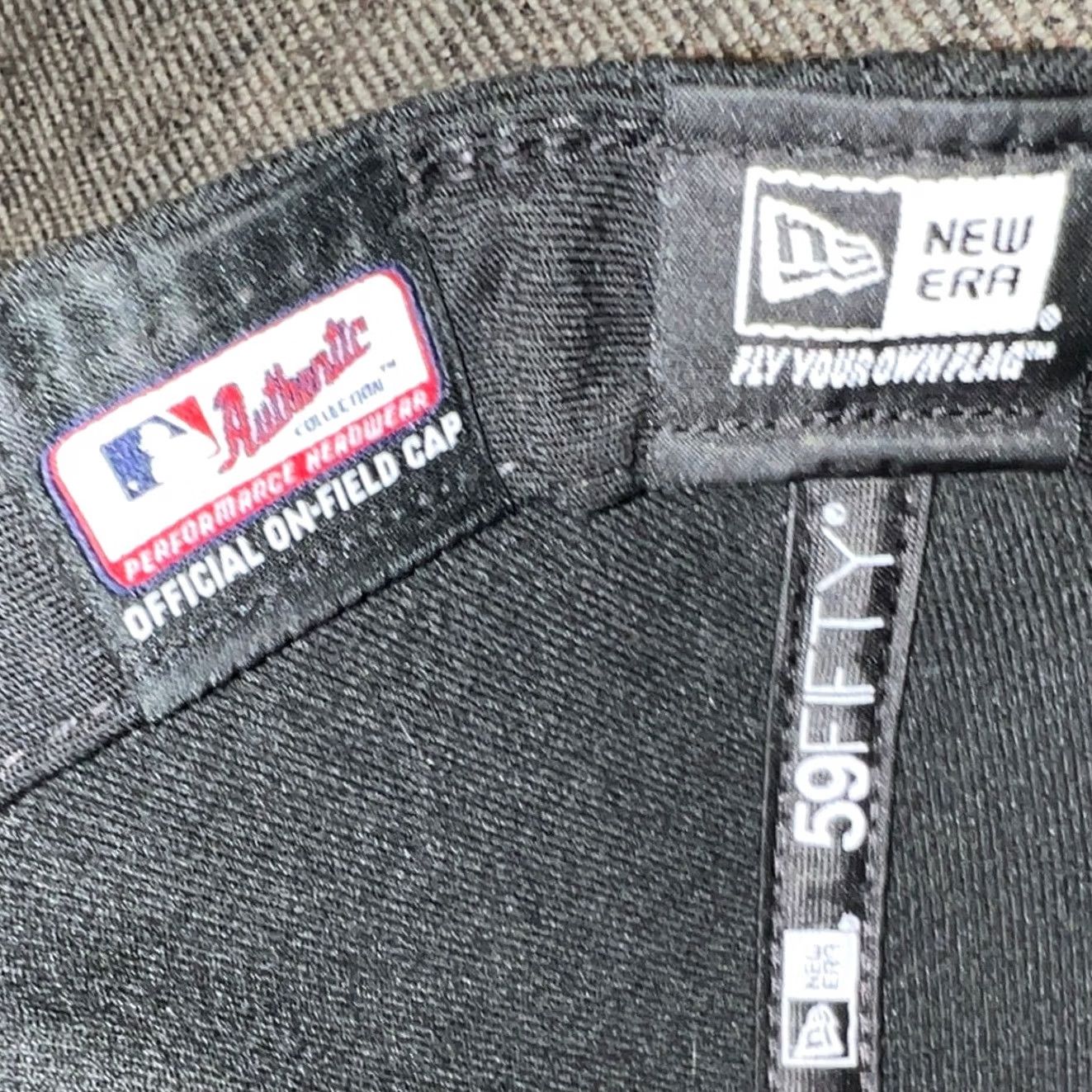New Era New Era 59FIFTY Miami Marlins Hat Mens Size 8 Black MLB Fitted On-Field Cap Size ONE SIZE - 7 Thumbnail