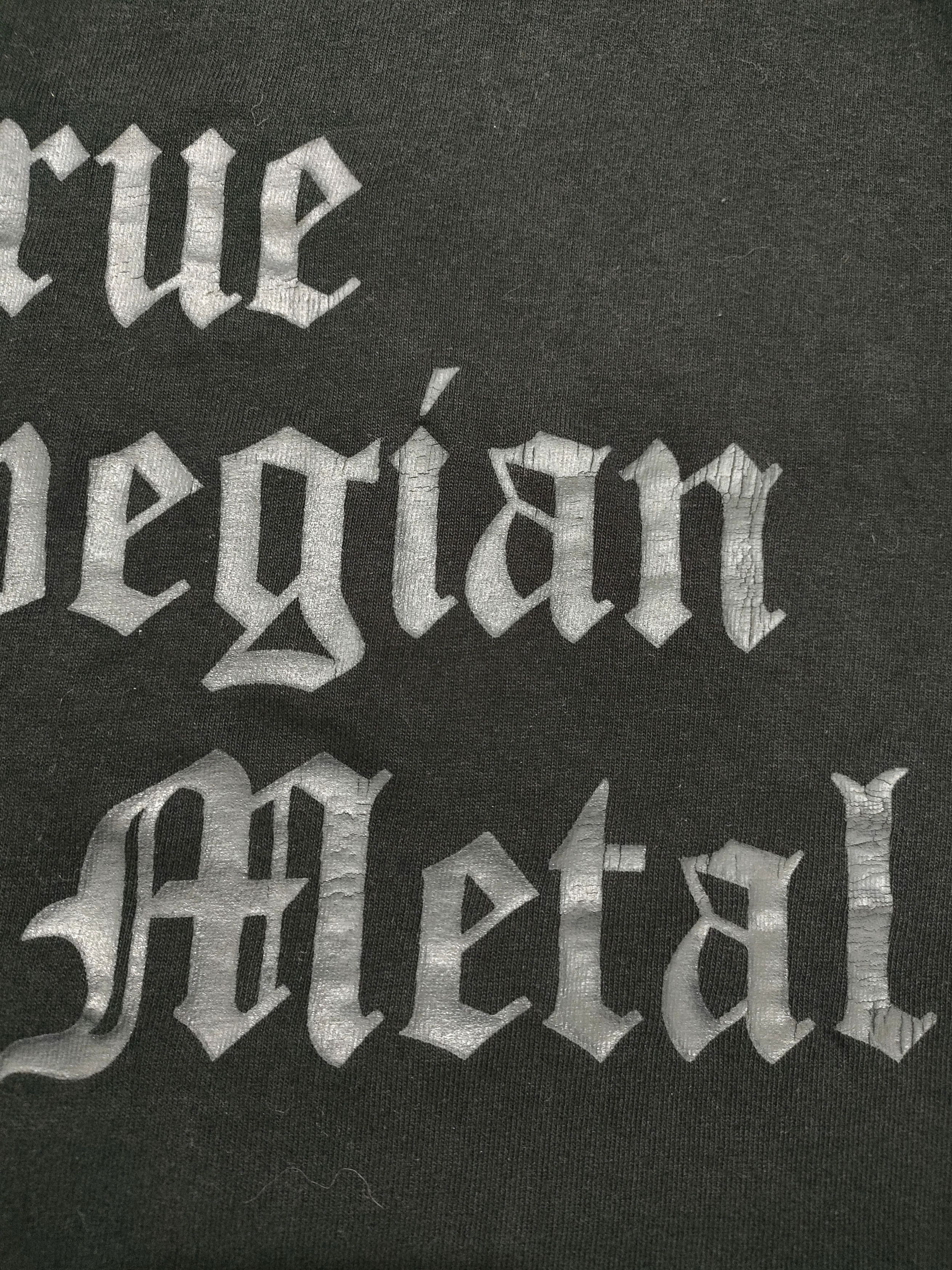 Band Tees Early 00s DARKTHRONE black on black print T-Shirt Size US L / EU 52-54 / 3 - 13 Thumbnail