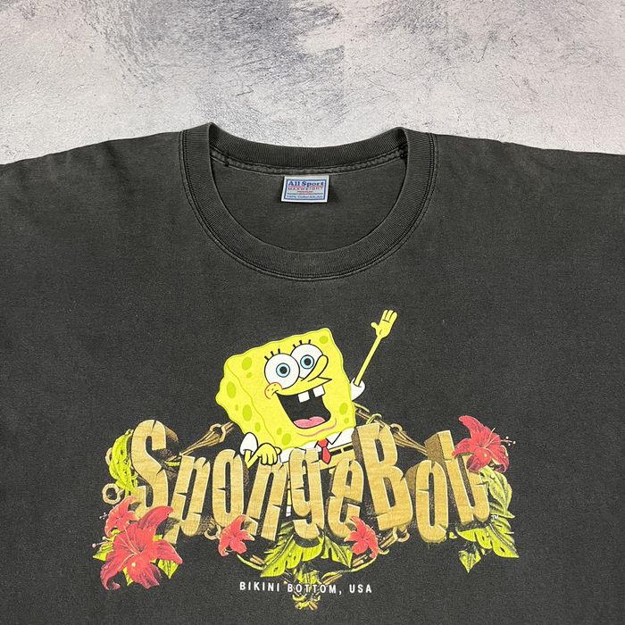 Vintage Vintage Sponge Bob heavy cotton cartoon y2k tee 90’s | Grailed