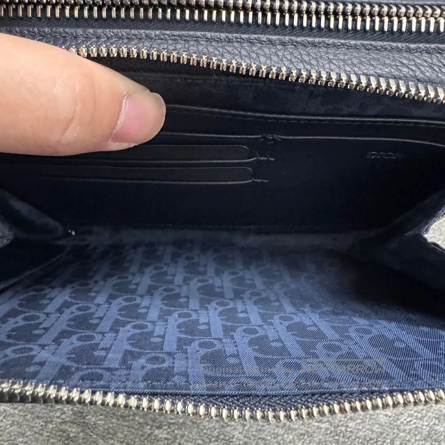 Dior Black Leather Zip. Size ONE SIZE - 6 Thumbnail