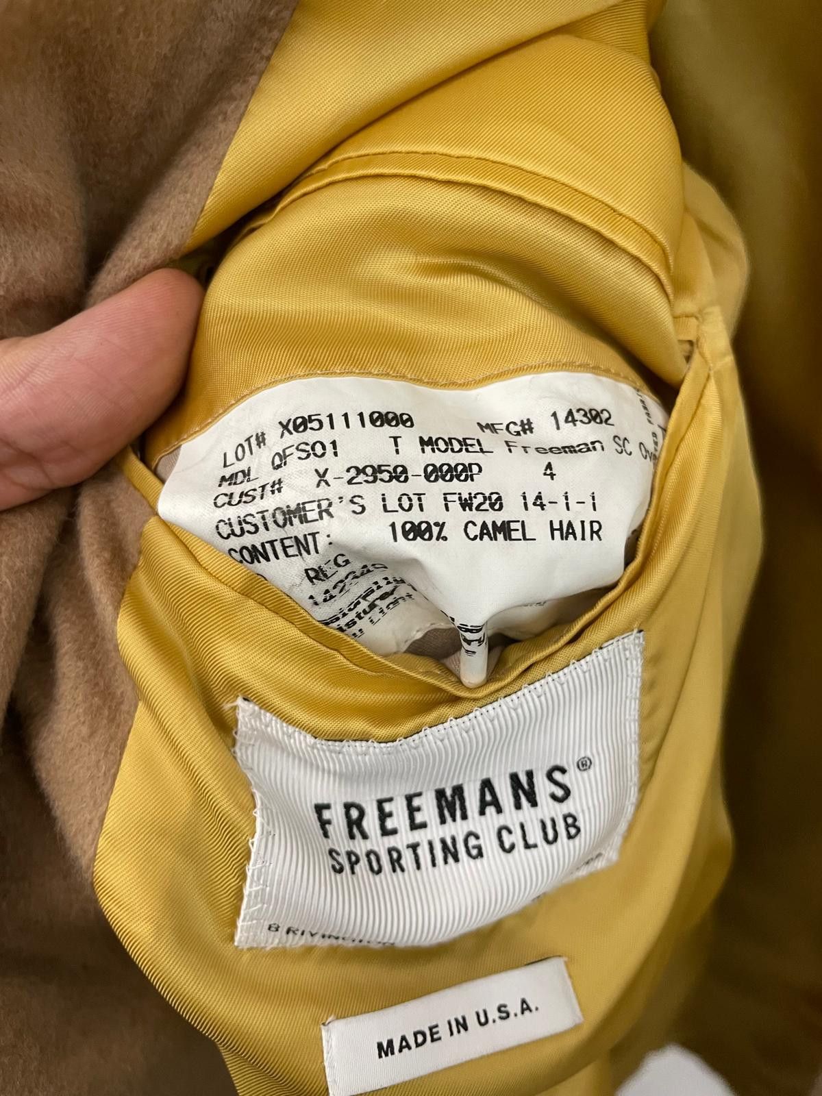 Freemans Sporting Club Camel Hair Overcoat Size US L / EU 52-54 / 3 - 5 Thumbnail