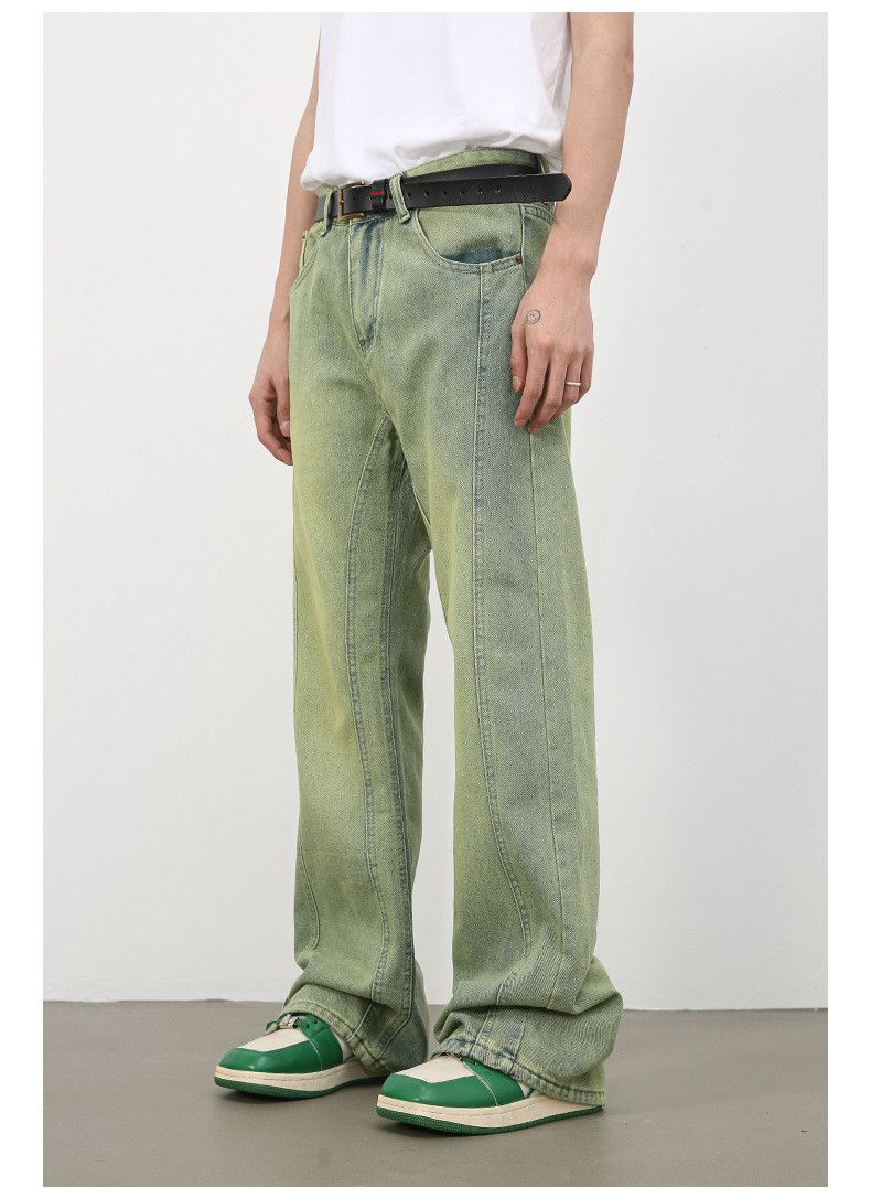 Japanese Brand × Jean Men's patchwork distressed loose versatile flared jeans Size US 32 / EU 48 - 4 Thumbnail