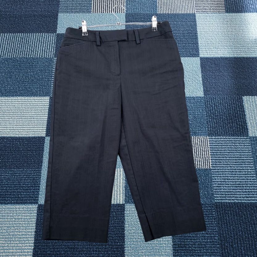 Talbots Talbots Pants Womens 8P Black Capri Mid-Rise Straight Relaxed Fit Stretch Pockets Size 30" / US 8 / IT 44 - 1 Thumbnail