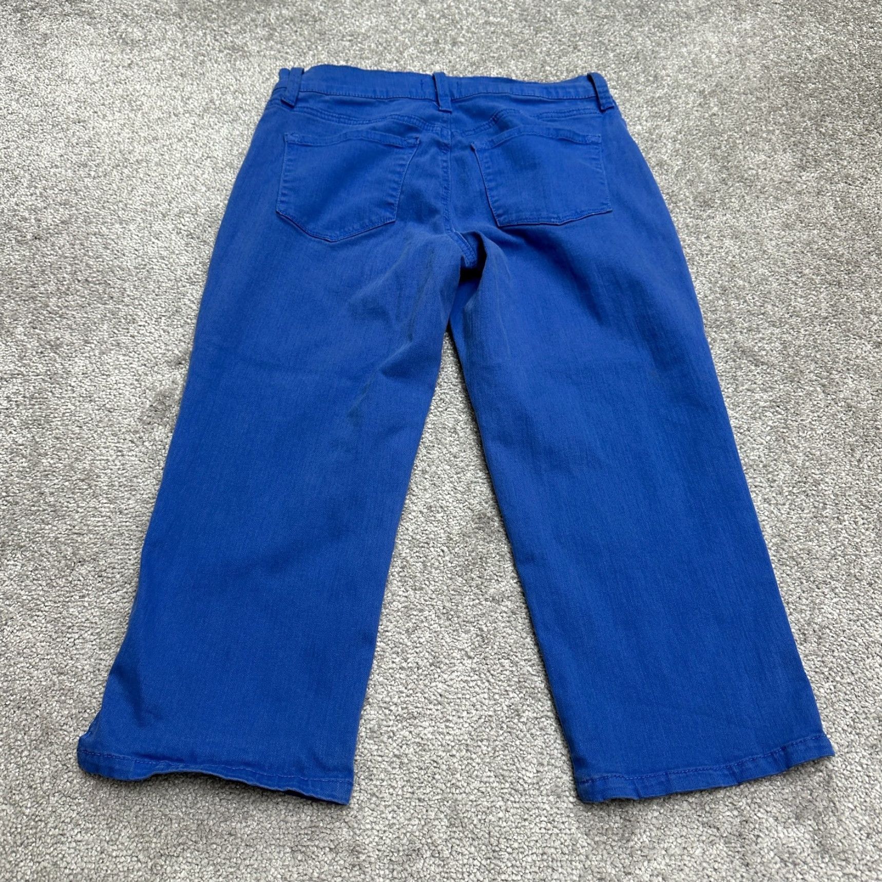 NYDJ NYDJ Crop Denim Jeans Womens 2 Royal Blue Mid Rise Casual Straight Leg 28x20 Size 26" / US 2 / IT 38 - 2 Thumbnail