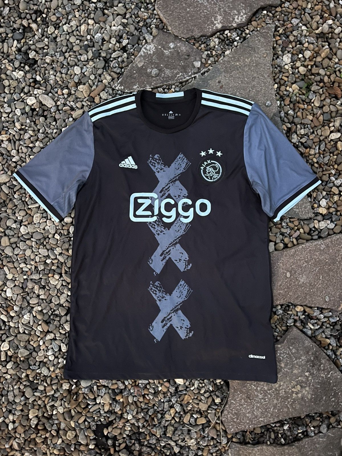 Adidas 2016 Adidas Ajax #6 Bazoer soccer jersey rare Size US XL / EU 56 / 4 - 1 Thumbnail