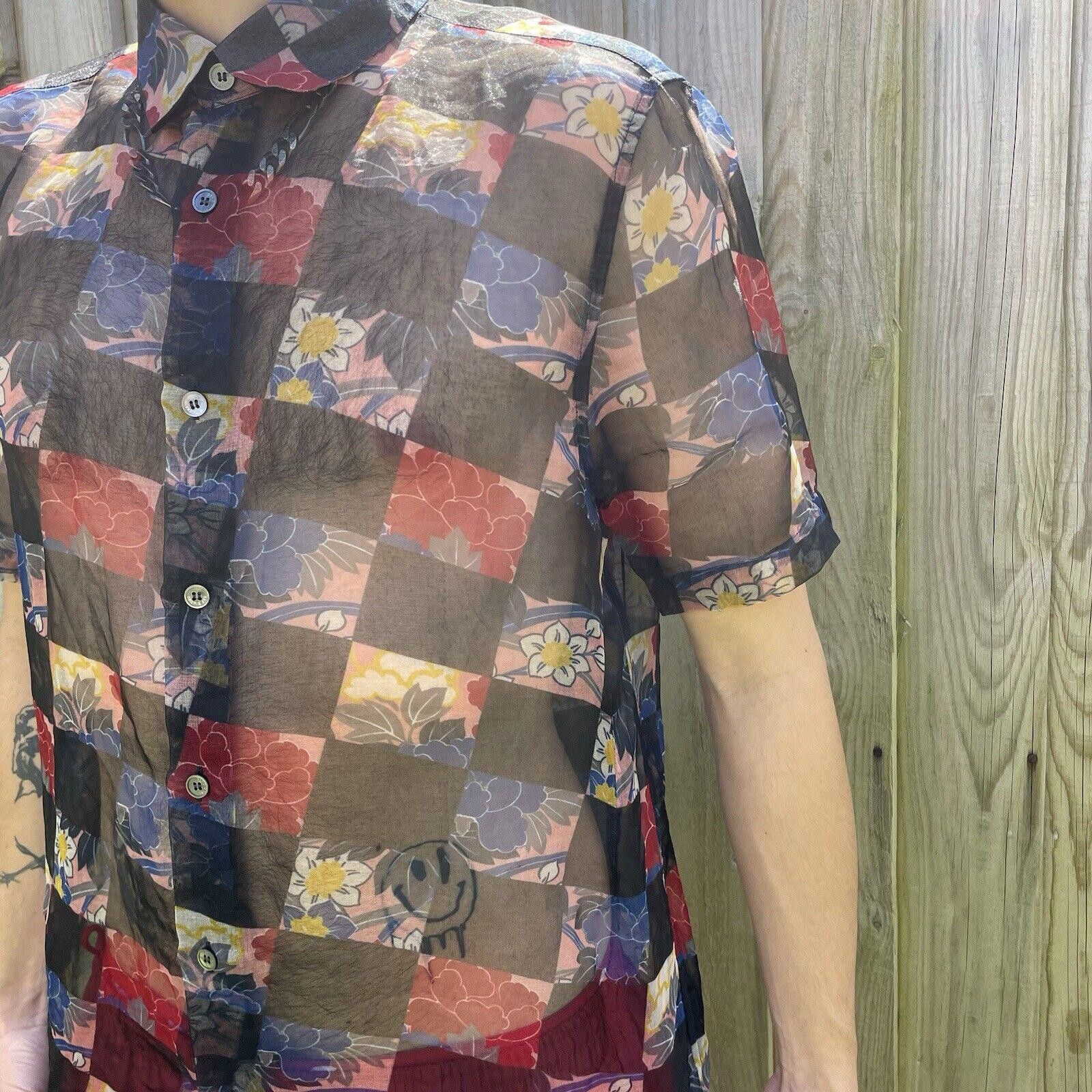 Raf Simons RAF Simon’s Floral Sheer Shirt Size L / US 10 / IT 46 - 2 Thumbnail