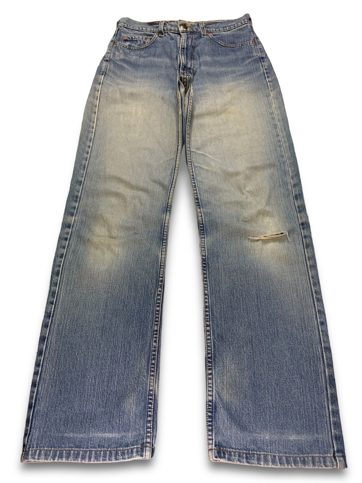 image of Vintage 90's Levis 512 Blue Wash Baggy Distressed Jeans 30X33, Men's