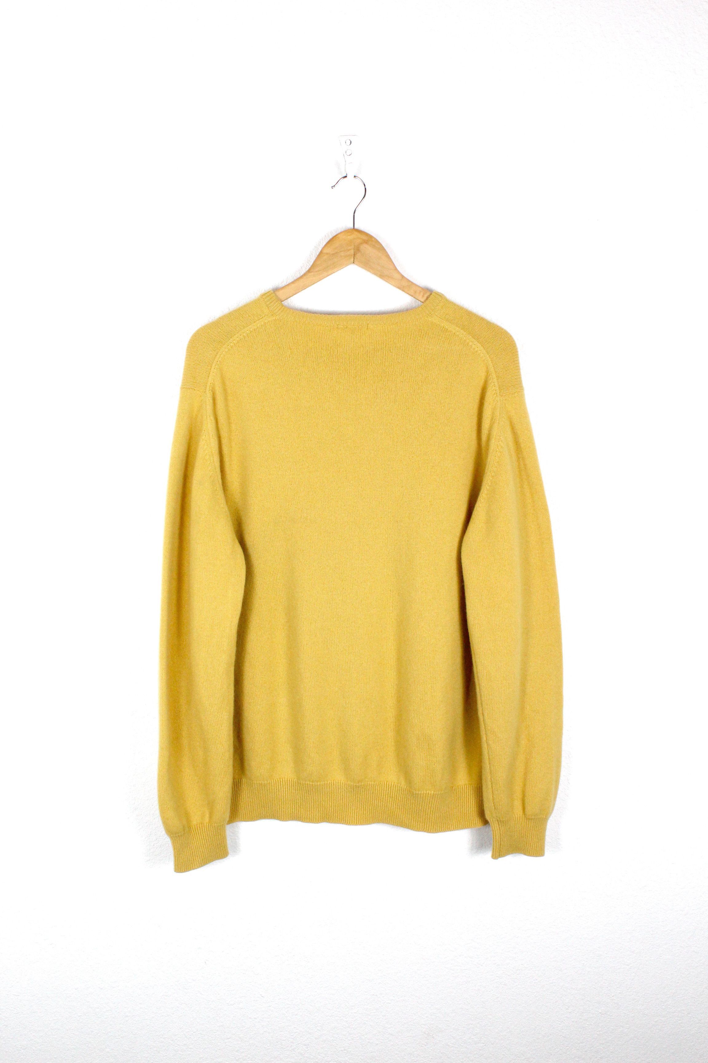Malo Vintage Malo Cashmere Yellow Sweater 54 Size US XL / EU 56 / 4 - 7 Thumbnail