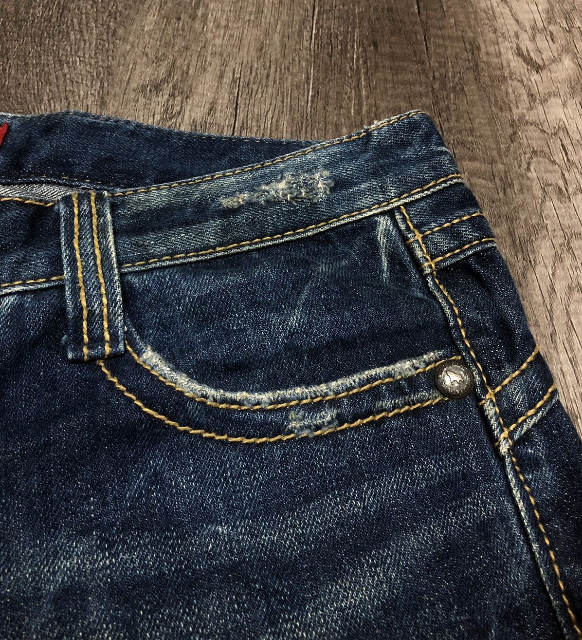 Hysteric Glamour × Japanese Brand WILD JEANS MARAXIA FLARE DISTRESSED DENIM Size 30" / US 8 / IT 44 - 18 Thumbnail