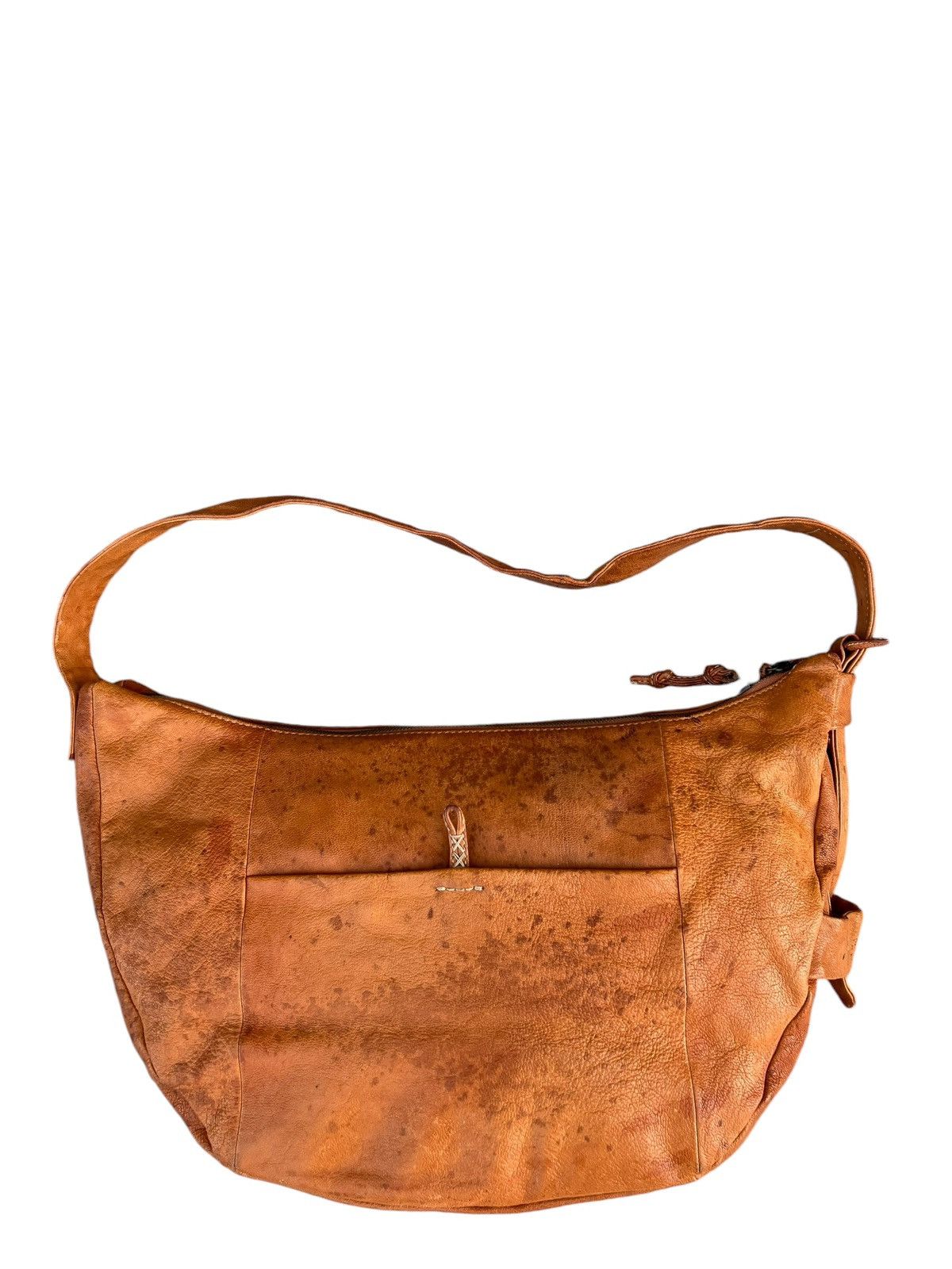 Leather Genten Japan Fade Patina Leather Bag Banana Size ONE SIZE - 5 Thumbnail