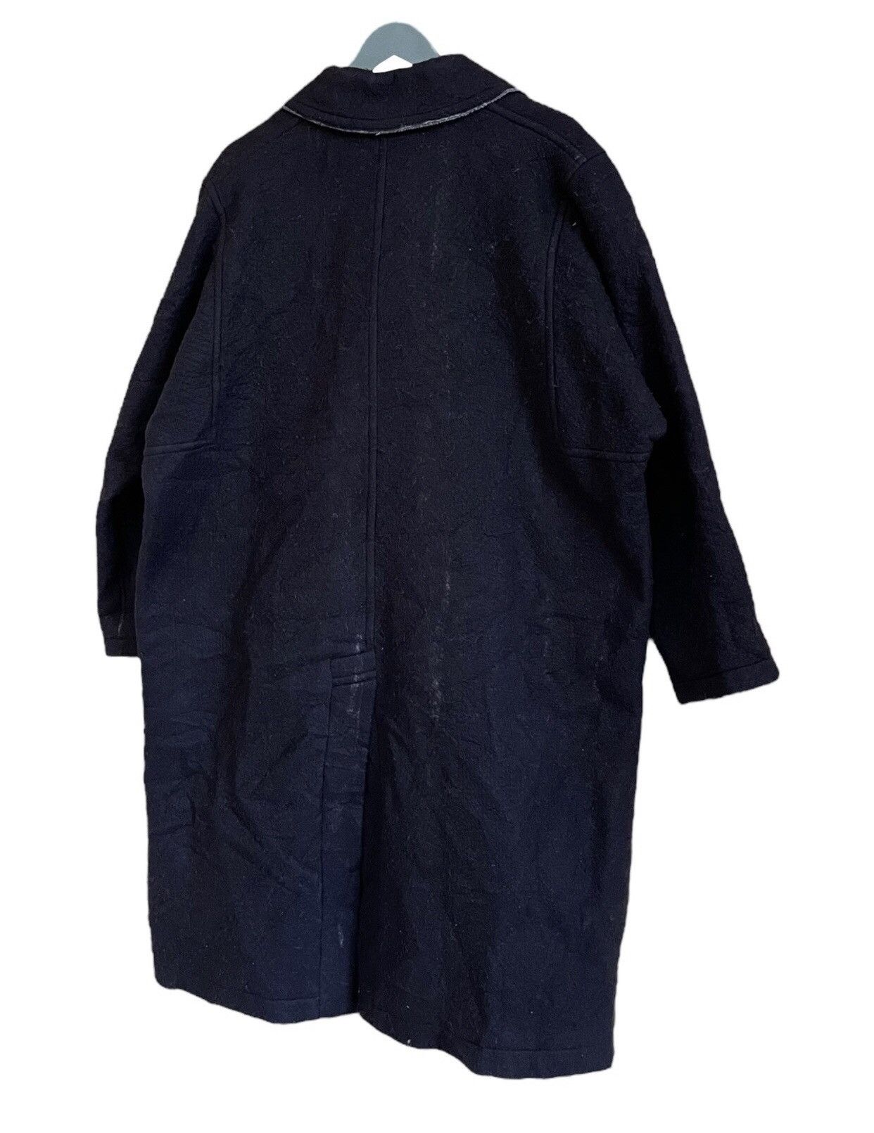 Designer × Yohji Yamamoto Yohji Yamamoto + Noir Wool Trench Coat With Belt Size US L / EU 52-54 / 3 - 16 Thumbnail