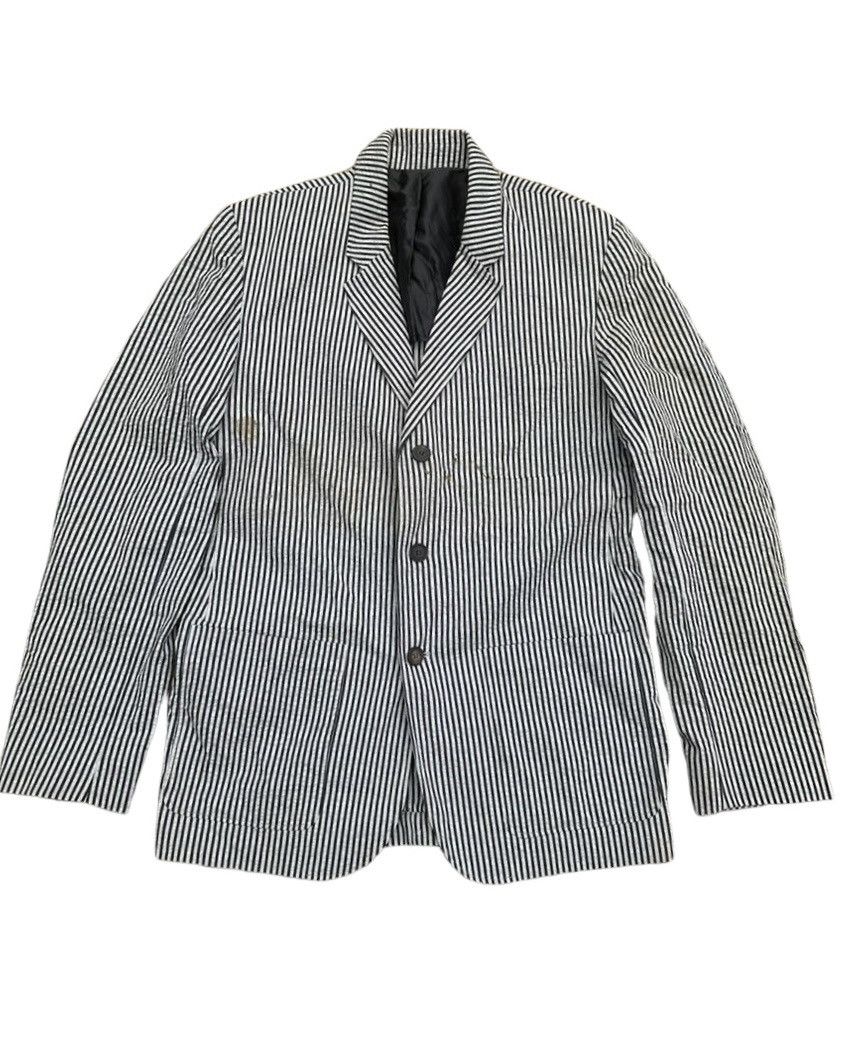 A.P.C. Vtg🔥A.P.C Striped Blazer Coat Jacket Size 38R - 2 Thumbnail