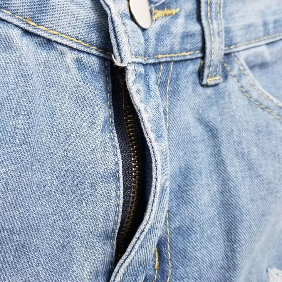Other Distressed Womens Jeans 26 Blue Denim Mid Rise Straight Size 26" / US 2 / IT 38 - 5 Thumbnail
