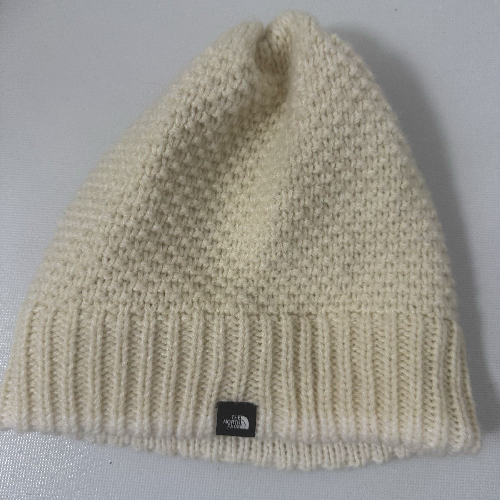 The North Face The North Face Cable Purrl Stitch Beanie Cream Winter Ski Size ONE SIZE - 3 Thumbnail