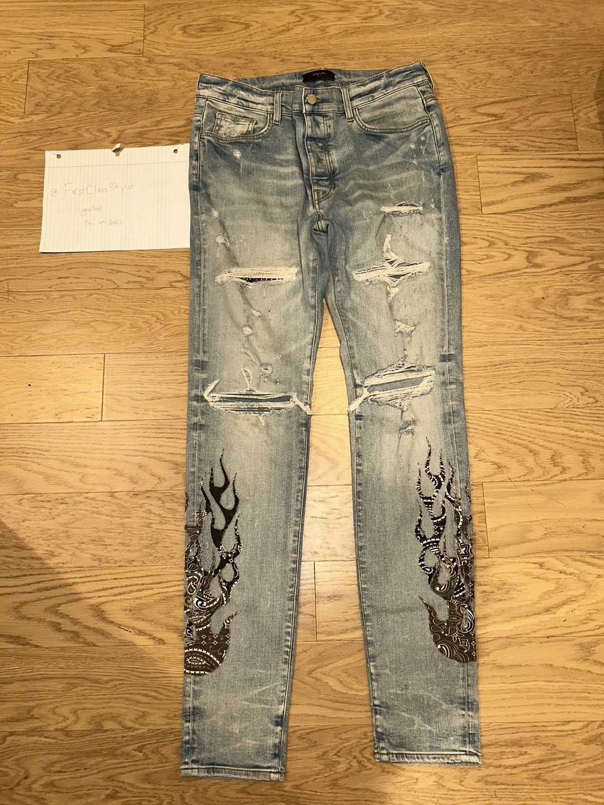 image of Amiri Denim in Blue, Men's (Size 36)