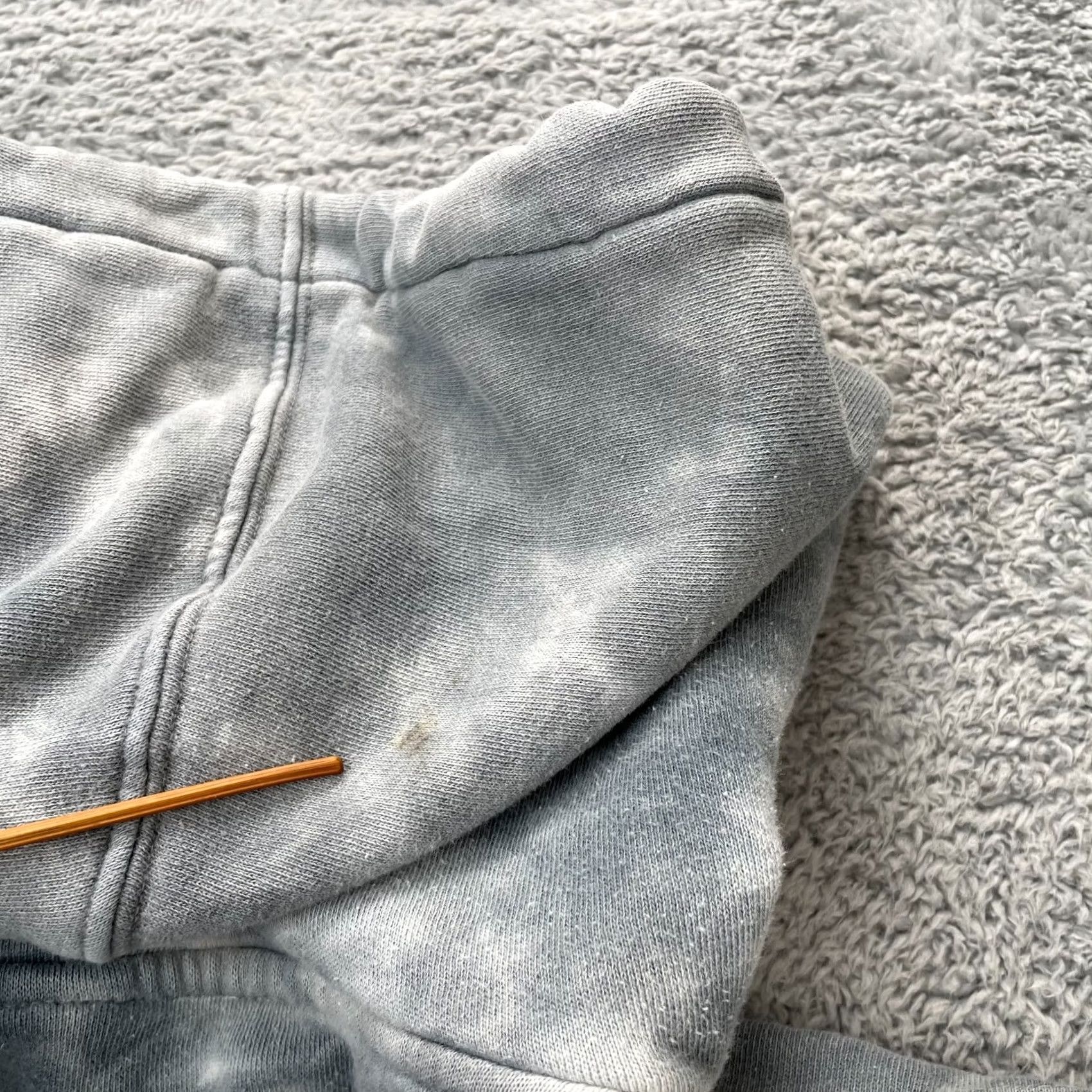 Vintage VINTAGE Mens Broken Promises Hoodie Small Gray Tie Dye Graphic Print Floral Fleece Lined Size US S / EU 44-46 / 1 - 7 Thumbnail