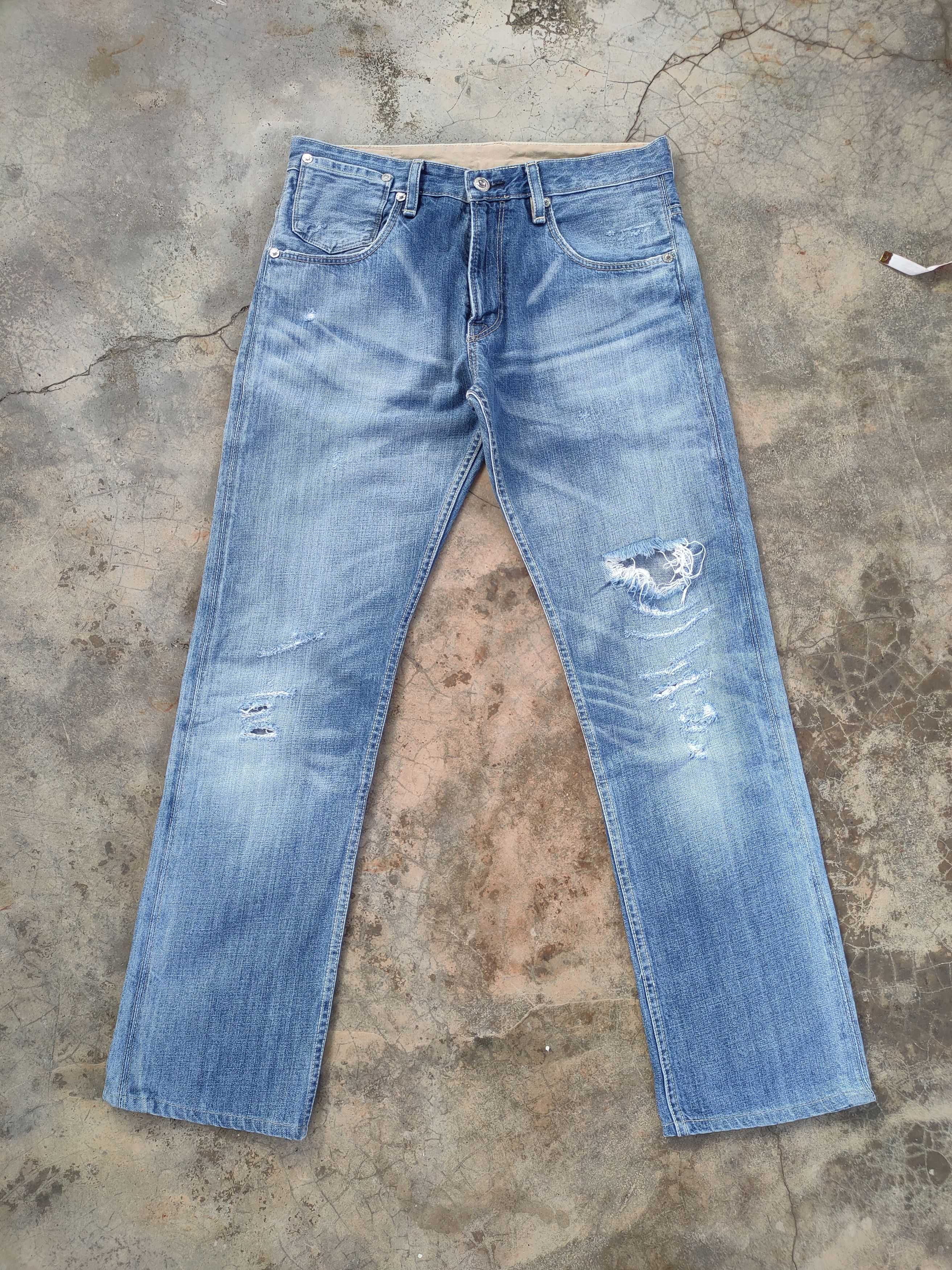 Levi's W32 LEVI'S 504 DISTRESSED FADED JEANS PANTS Size US 32 / EU 48 - 1 Thumbnail