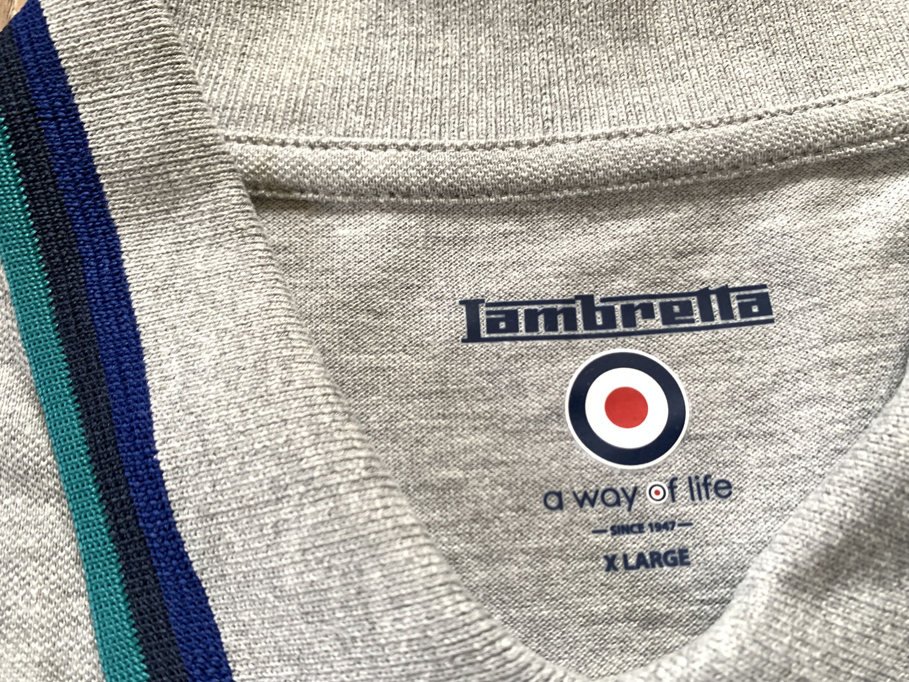 Japanese Brand × Lambretta Lambretta Cotton Grey Polo T Shirt Size US XL / EU 56 / 4 - 6 Thumbnail