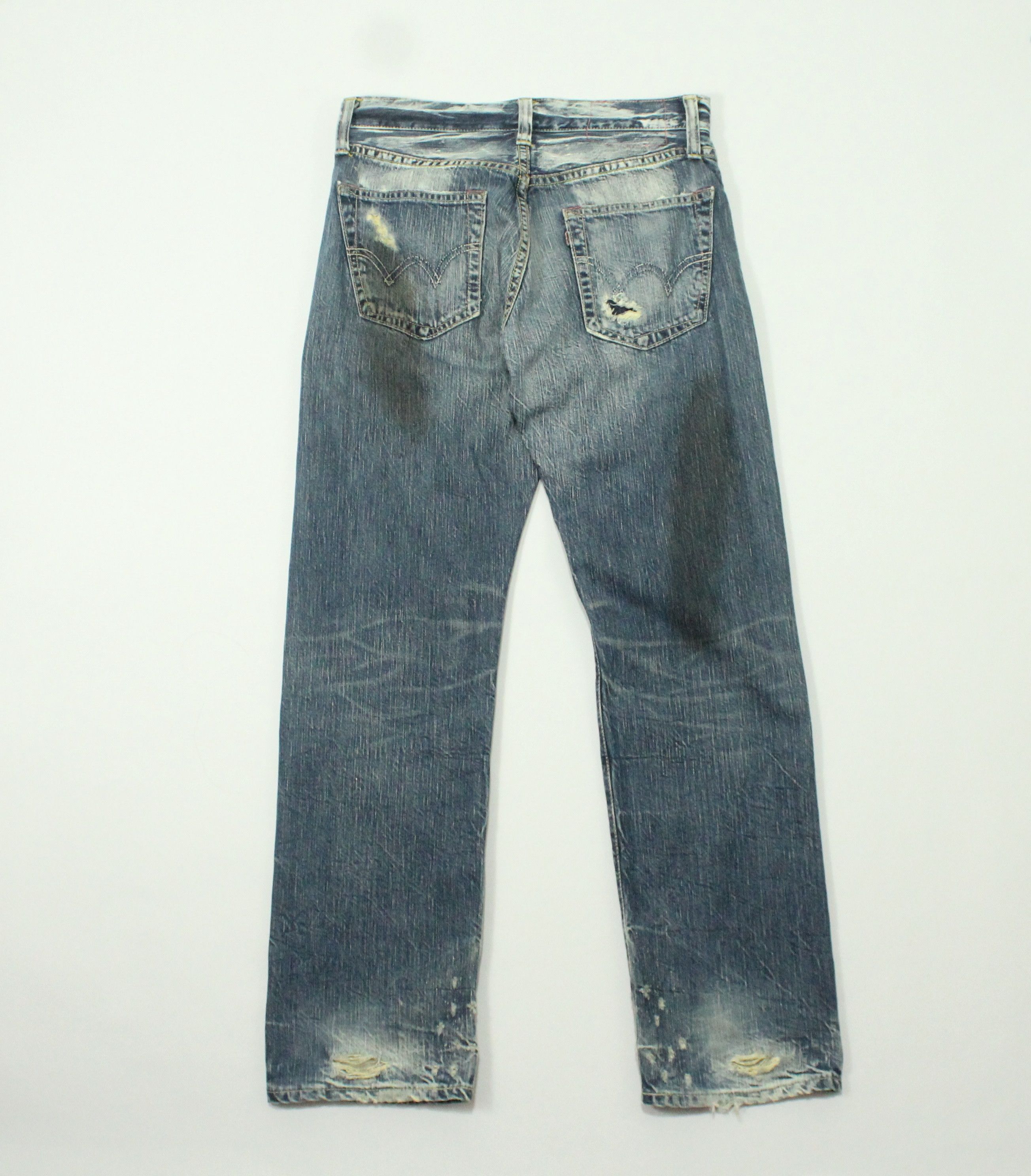 Edwin EDWIN Denim Distressed Grunge Ripped Jeans Kurt Cobain Size US 31 - 2 Thumbnail