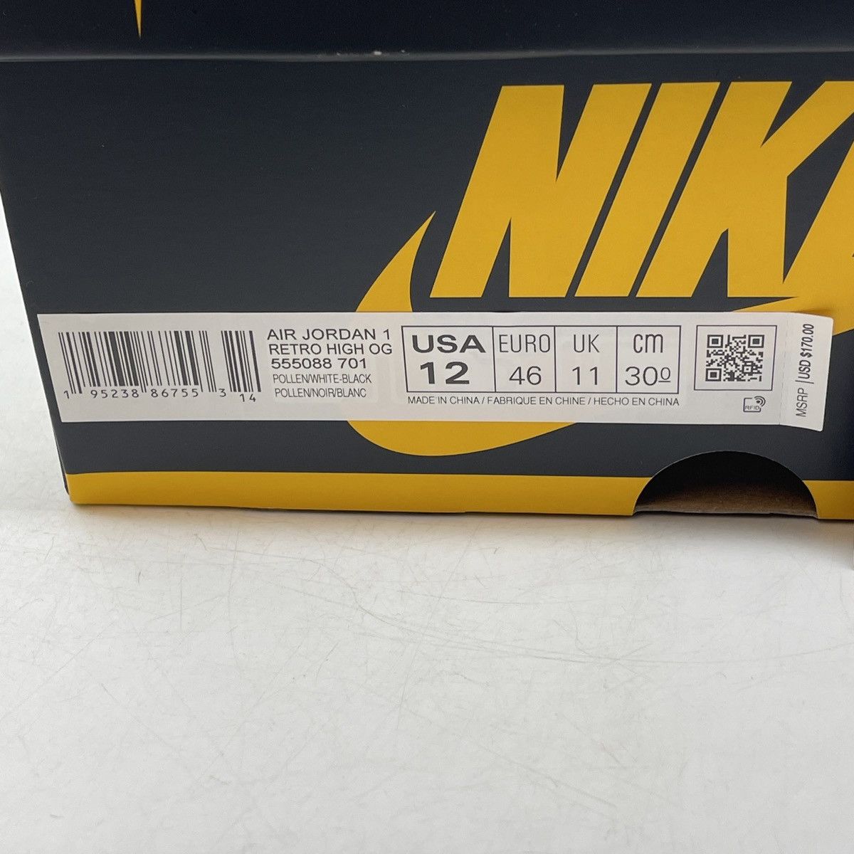 Jordan Brand Air Jordan 1 pollen Size US 12 / EU 45 - 9 Thumbnail
