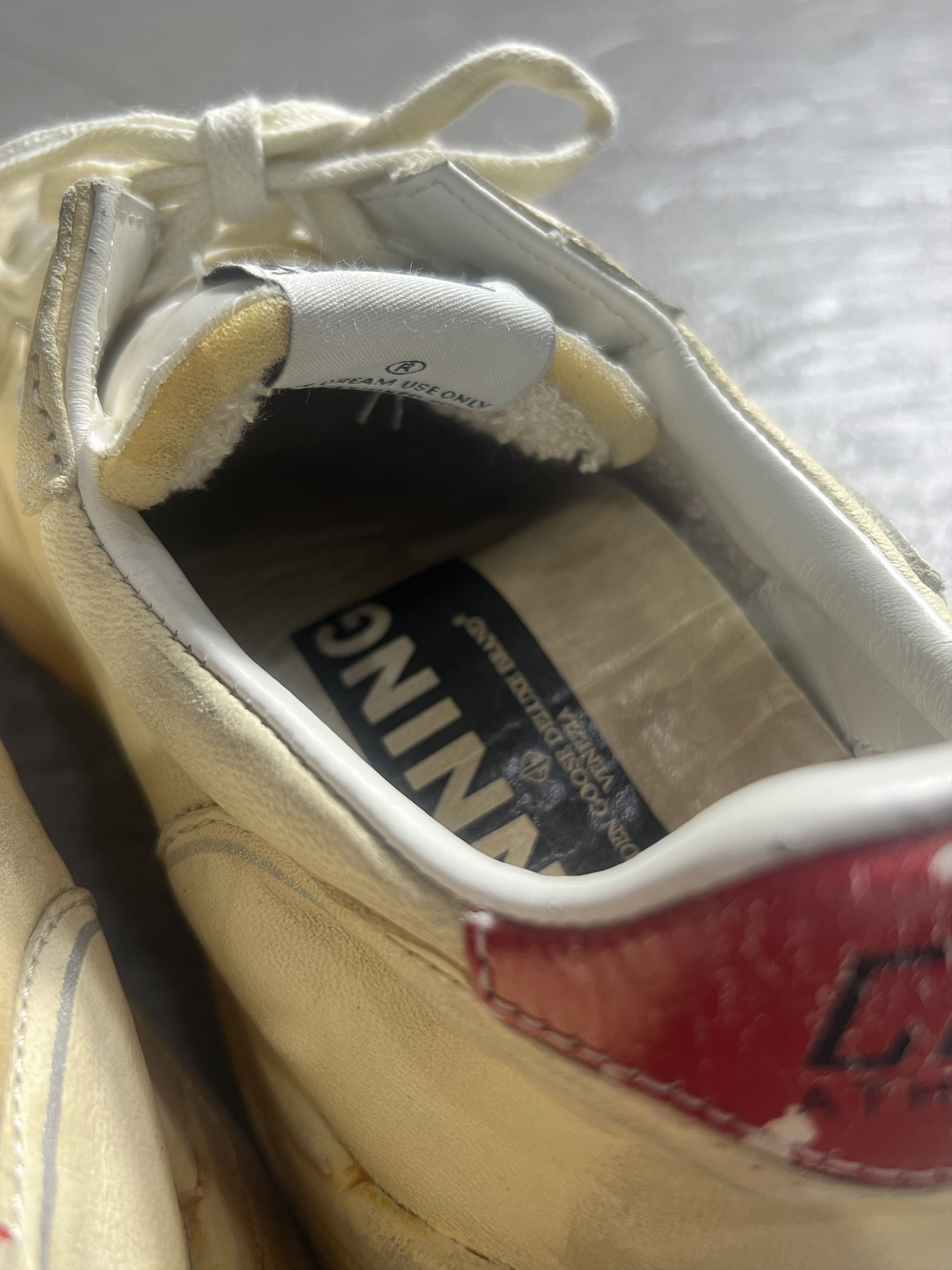 Golden Goose Golden Goose Running Sole Cream Red Star Size 36 Size US 7 / EU 40 - 11 Thumbnail