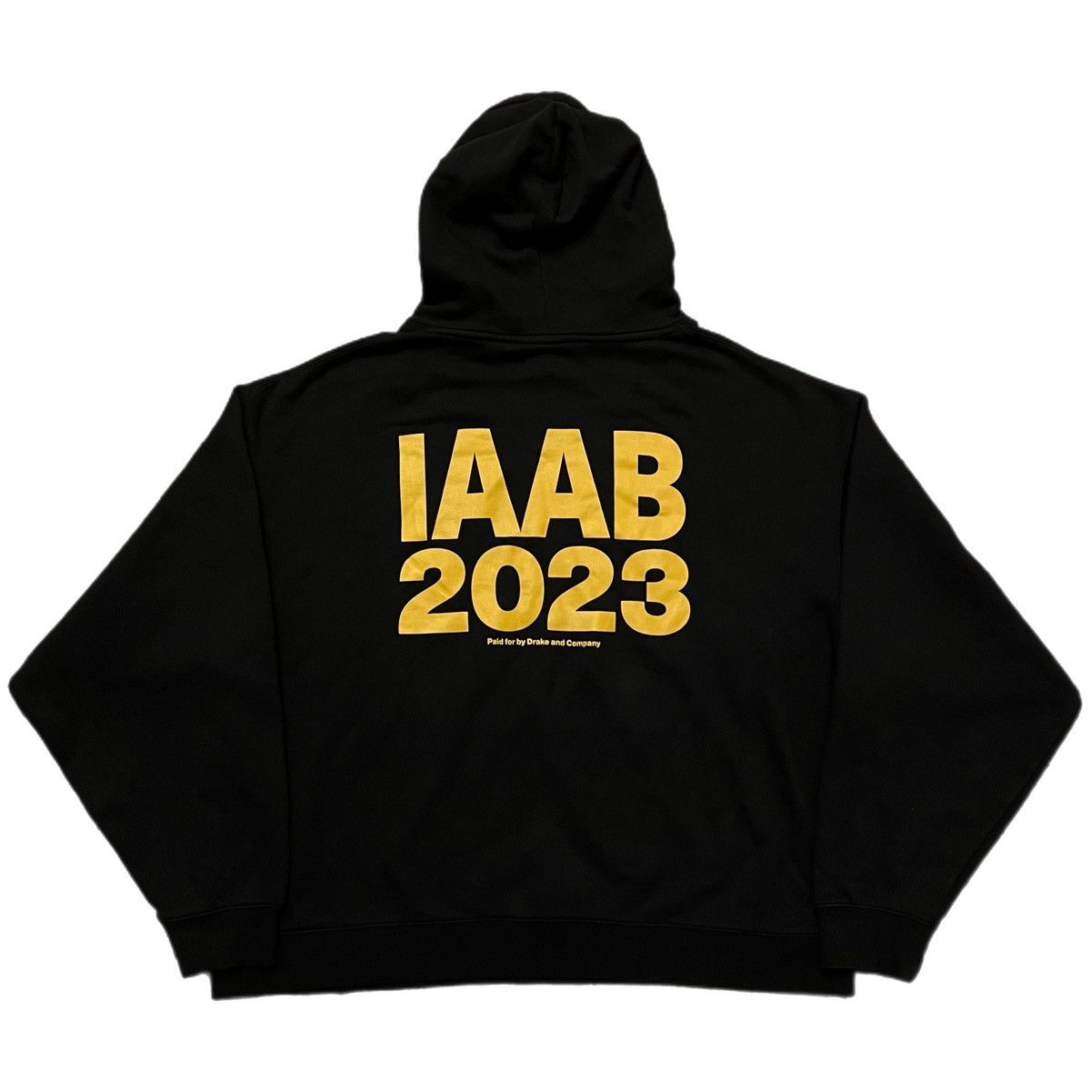 image of Drake Iaab “It’S All A Blur” 2023 Tour Hoodie Sweater in Black, Men's (Size 2XL)