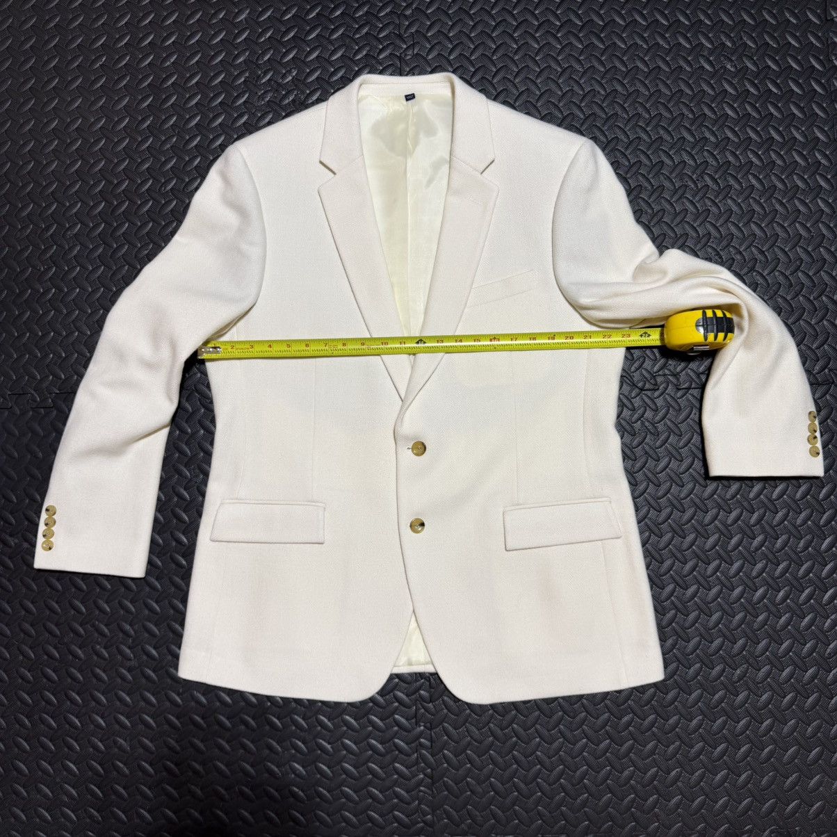 J.Crew J Crew Thompson Dinner Blazer Slim Fit Ivory Mens 46R NEW Size 46R - 5 Thumbnail