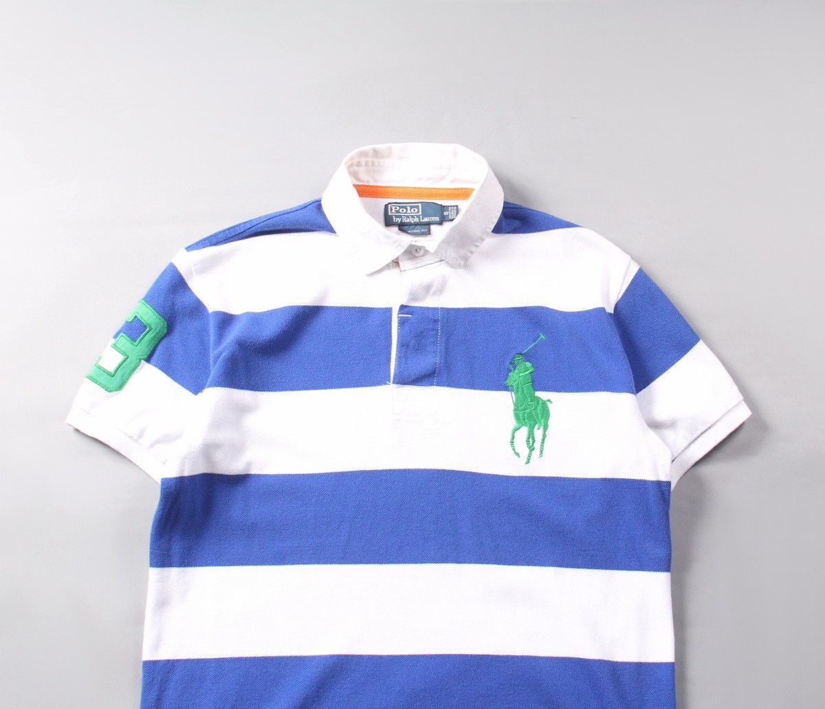 Ralph Lauren Ralph Lauren Polo 90s Shirt Blue White Custom Fit Vintage S Size US S / EU 44-46 / 1 - 2 Thumbnail
