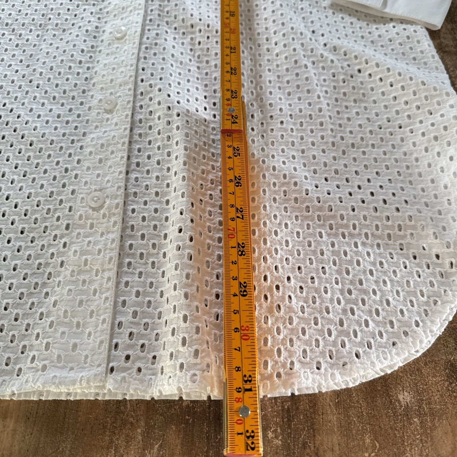 Tommy Bahama Tommy Bahama Eyelet Cove Boyfriend Beach Shirt White Resort Size ONE SIZE - 5 Thumbnail