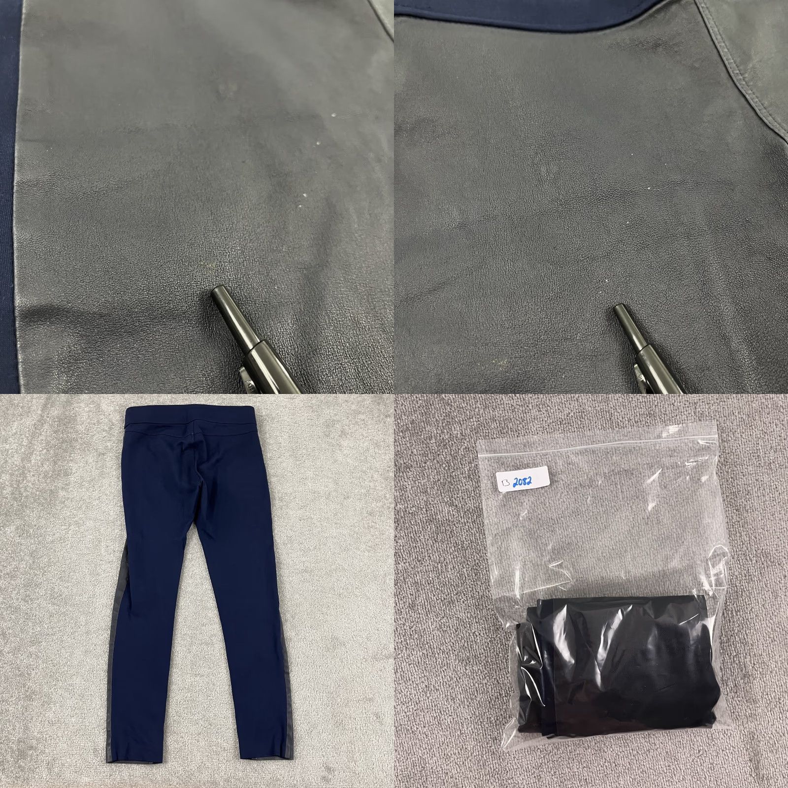 Ralph Lauren Lauren Ralph Lauren Pants Womens Size 6 28" Blue Lamb Leather Skinny Pull On Size 28" / US 6 / IT 42 - 8 Thumbnail