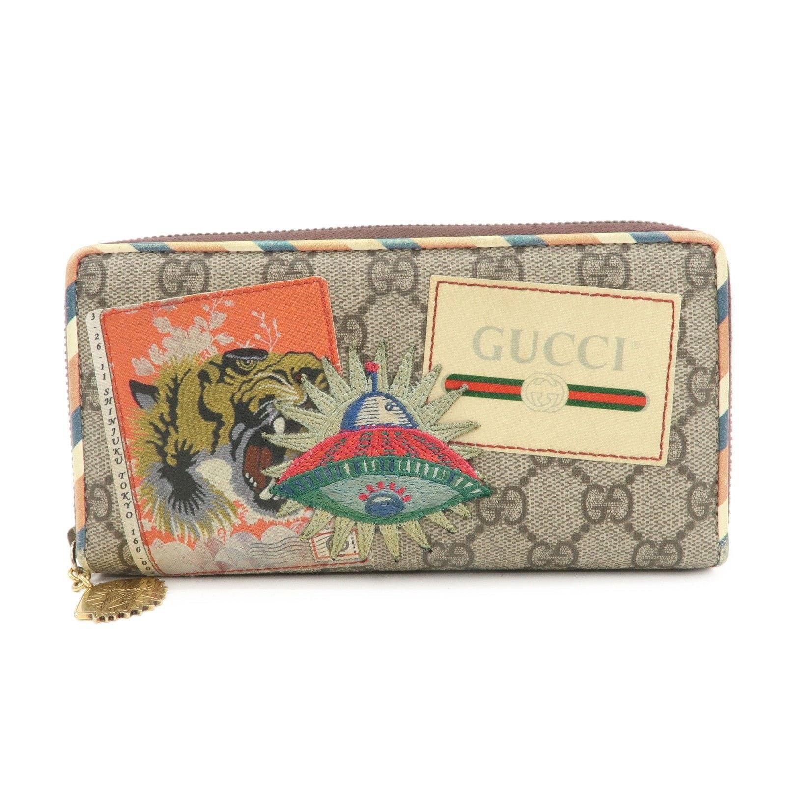Gucci Gucci GG Supreme Courier Round Zippy Long Wallet Size ONE SIZE - 1 Thumbnail