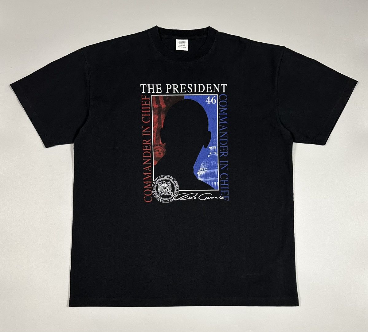 Vetements Vetements 'The President' Oversized T-Shirt Black Size US XL / EU 56 / 4 - 1 Thumbnail